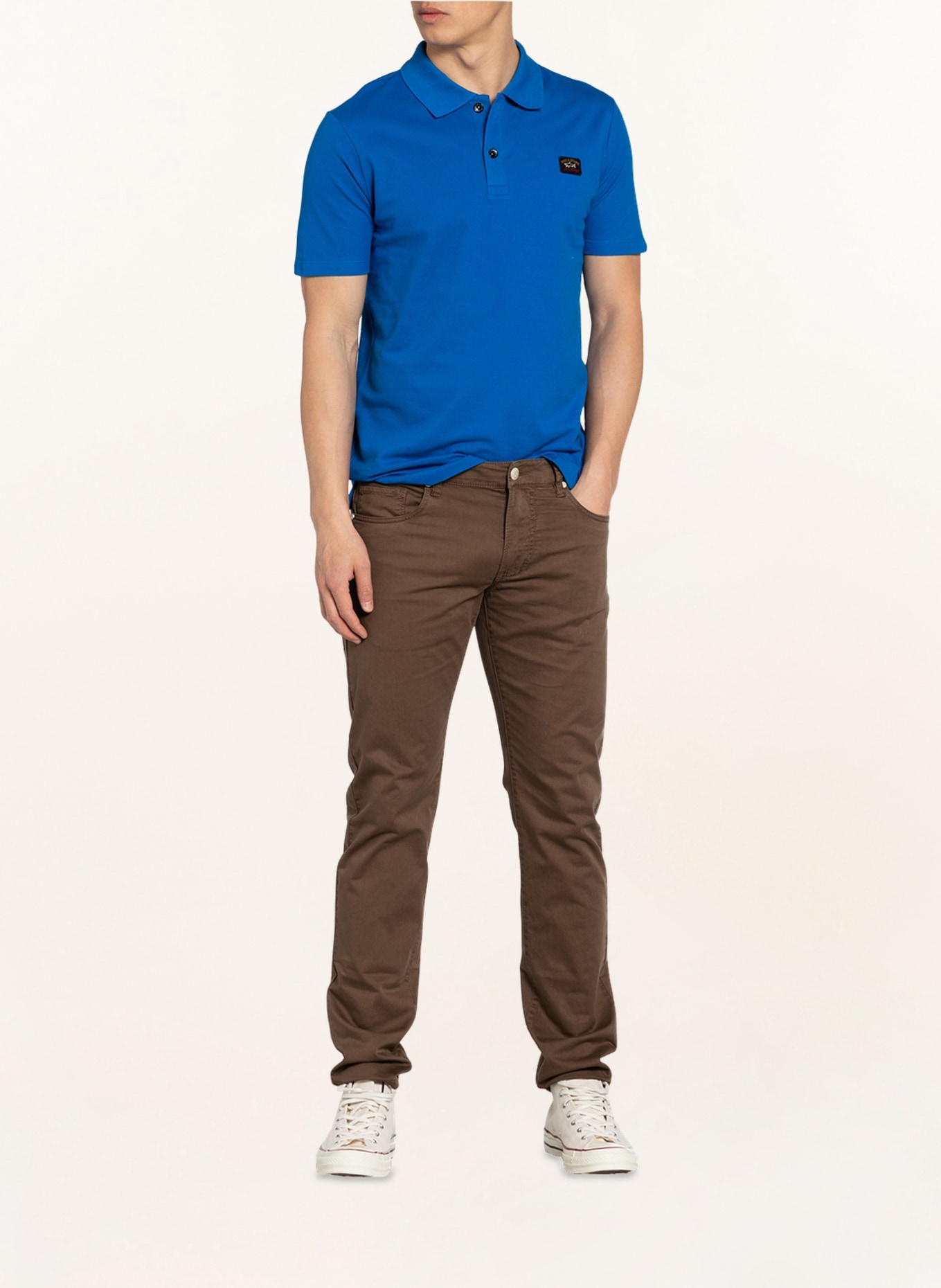 PAUL & SHARK Piqué-Poloshirt, Farbe: BLAU (Bild 2)