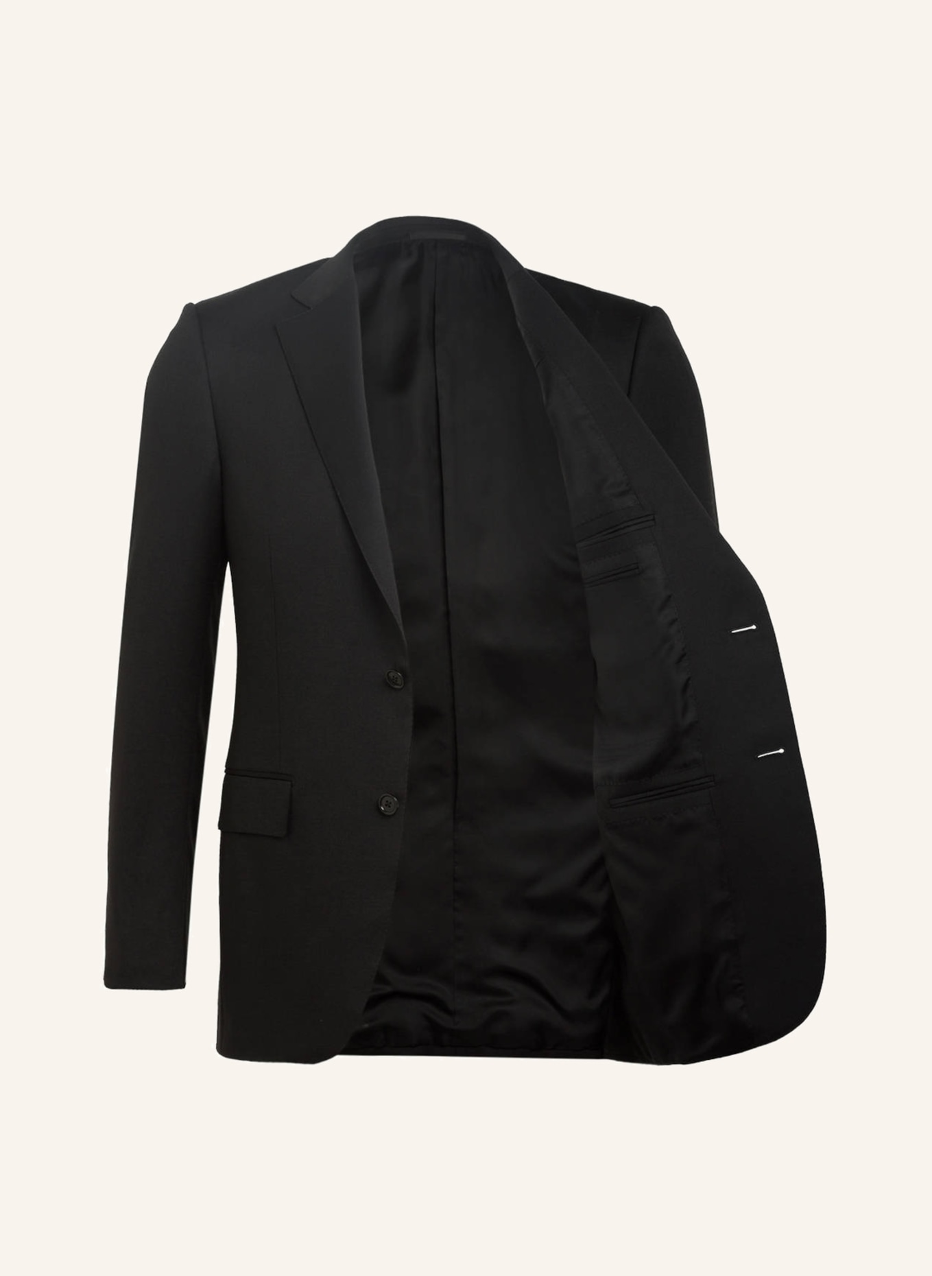 ZEGNA Suit jacket MILANO slim fit, Color: 525 BLACK (Image 4)