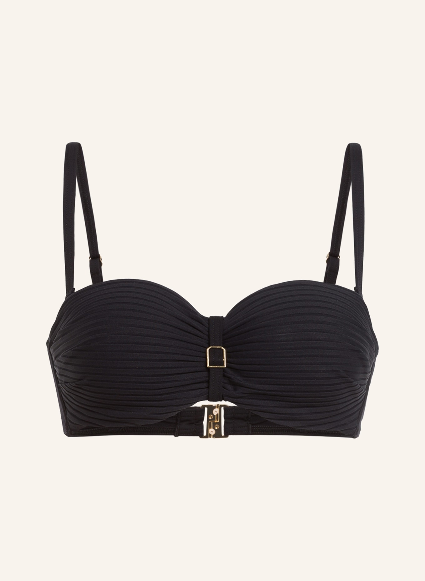 CYELL Bandeau bikini top , Color: BLACK (Image 1)