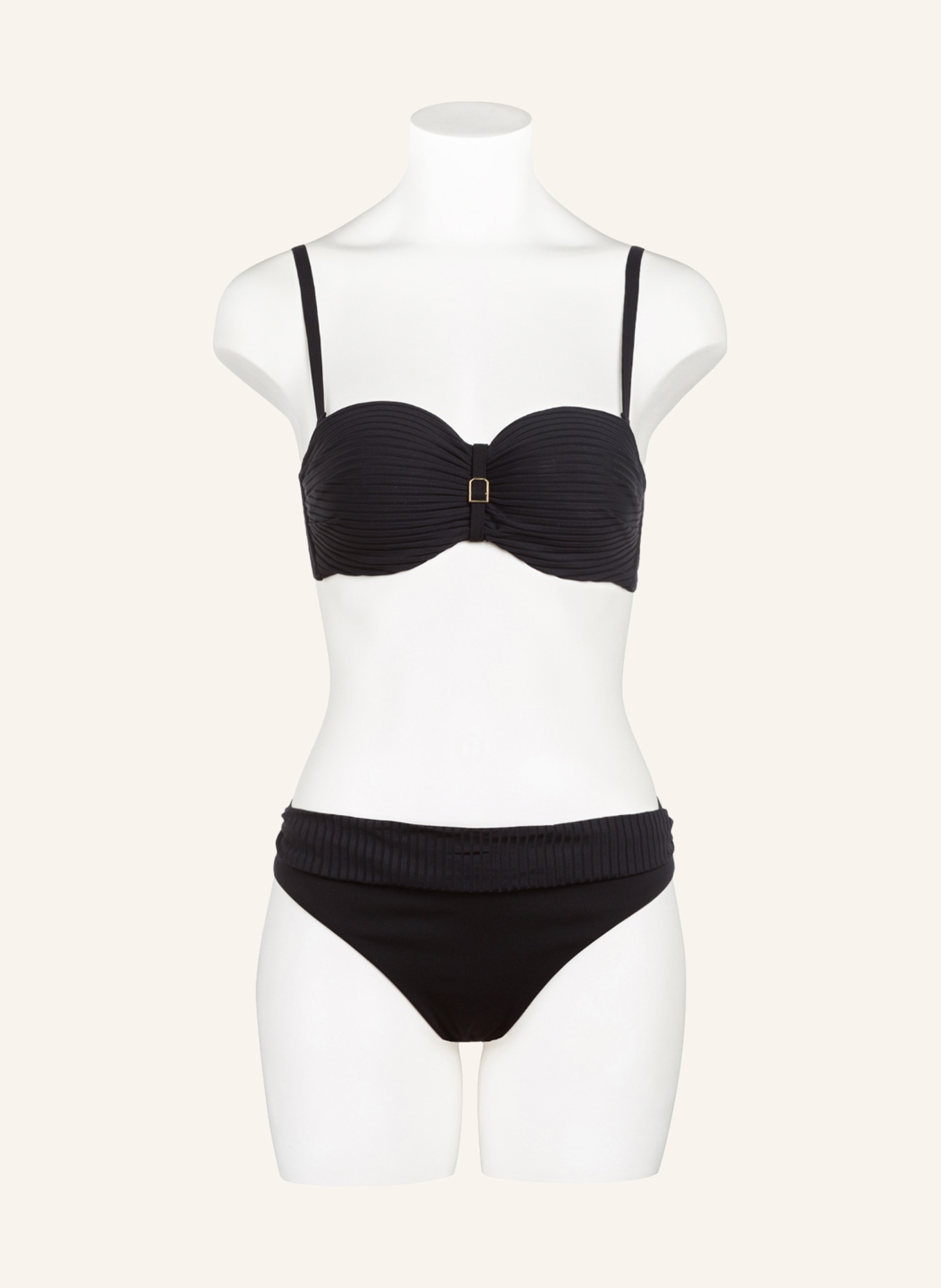 CYELL Bandeau bikini top , Color: BLACK (Image 2)