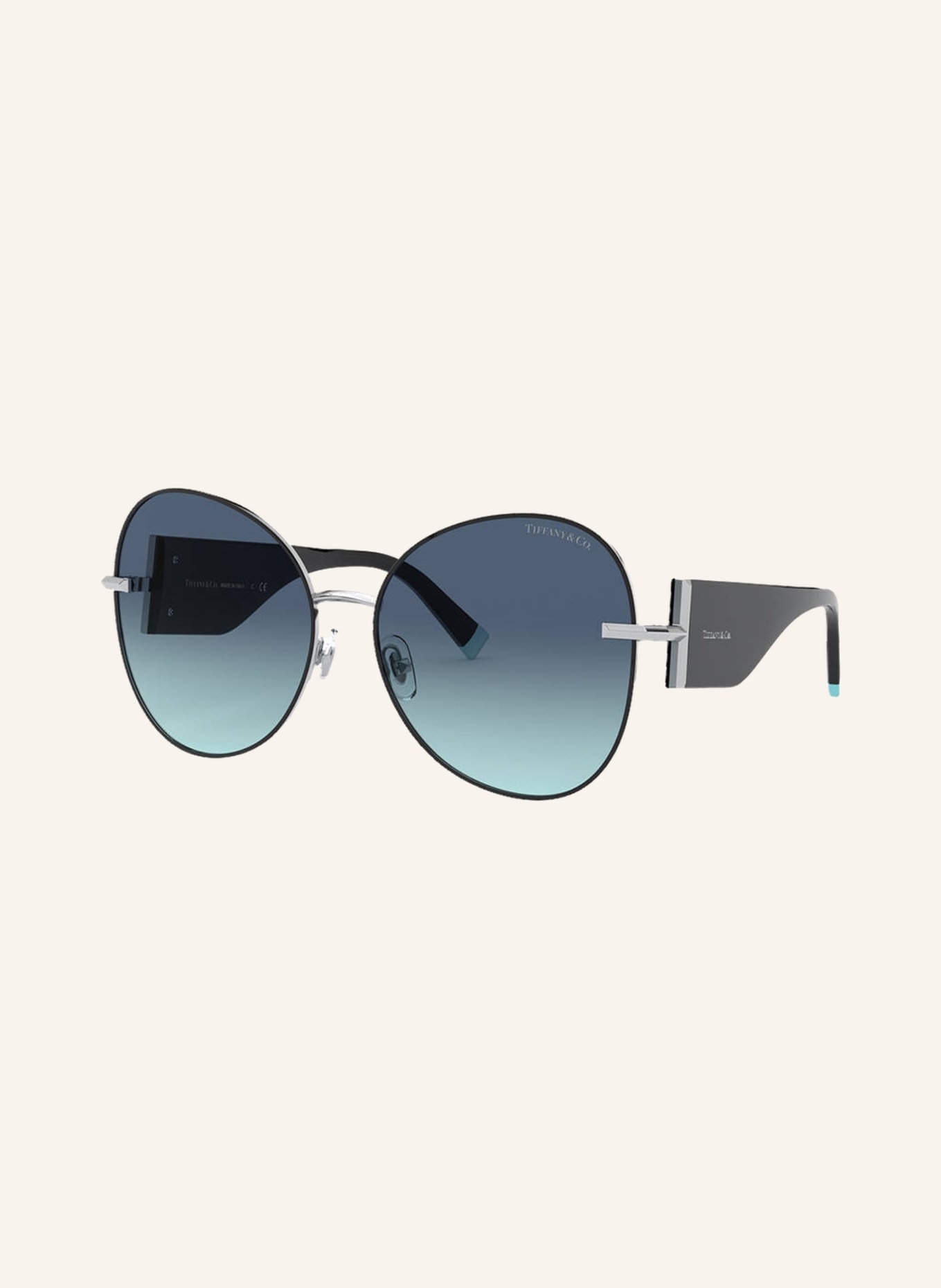 TIFFANY & Co. Sunglasses TF3069, Color: 61459S - BLACK/ BLUE GRADIENT (Image 1)