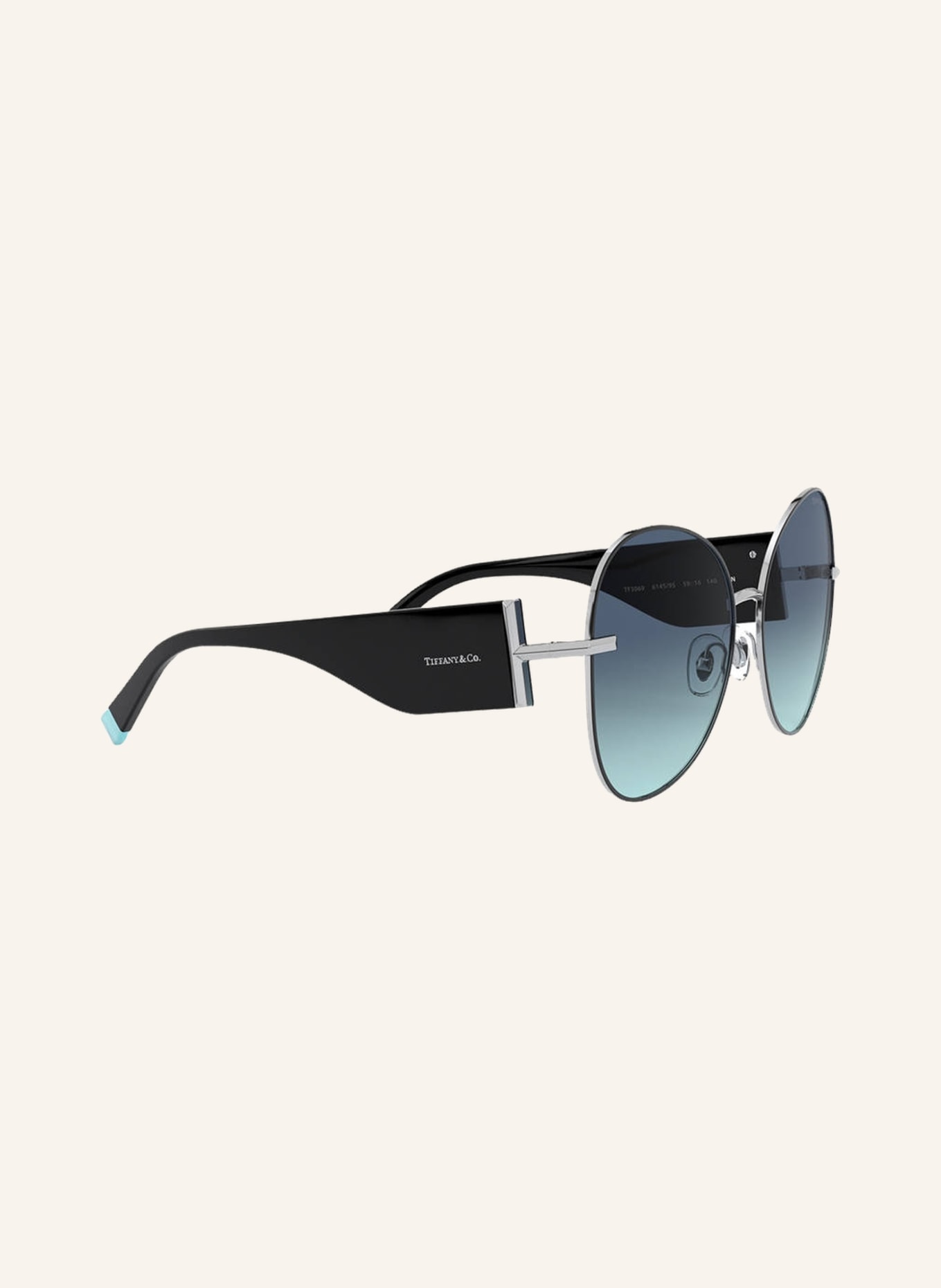 TIFFANY & Co. Sunglasses TF3069, Color: 61459S - BLACK/ BLUE GRADIENT (Image 3)