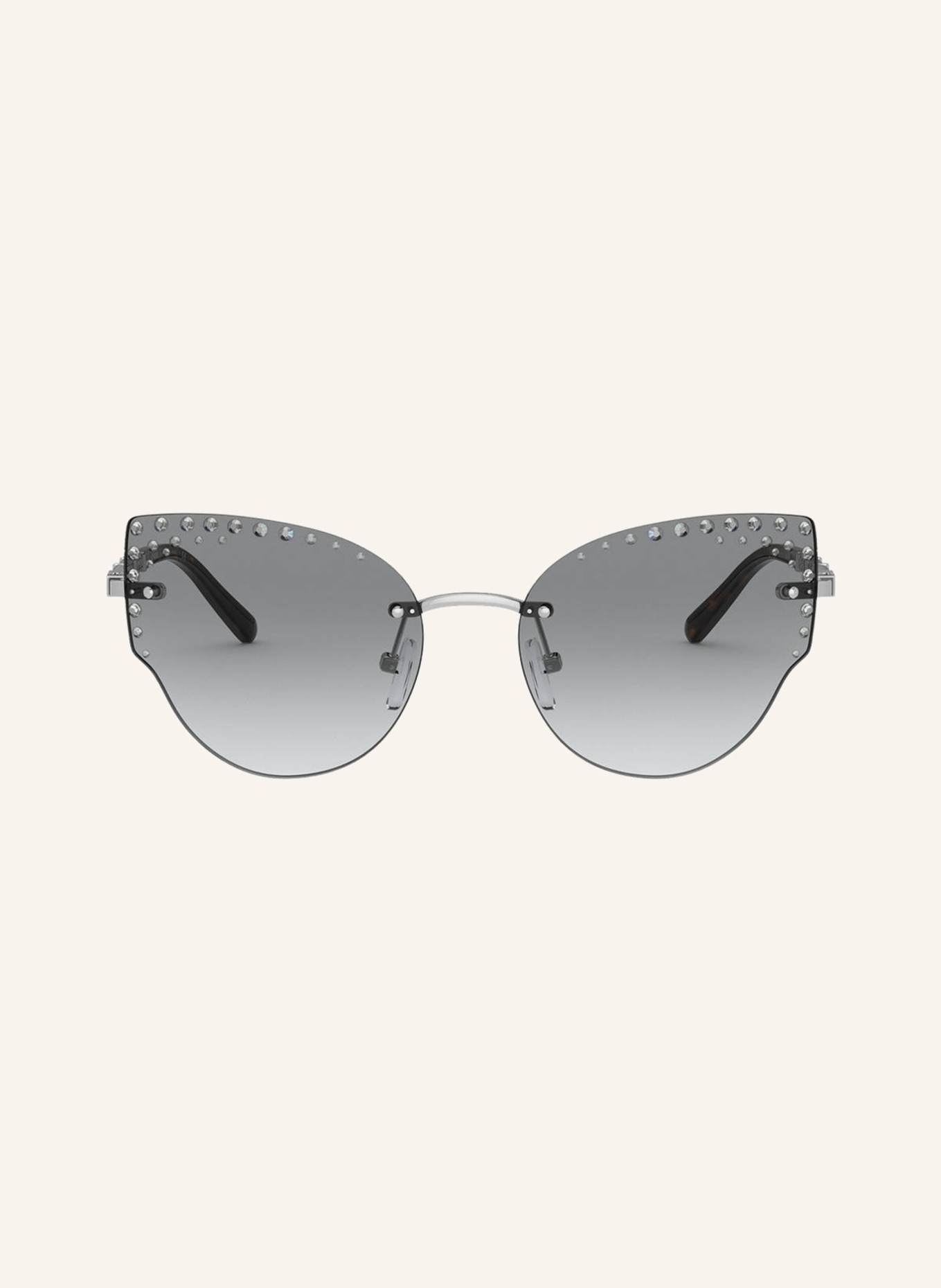 MICHAEL KORS Sunglasses MK1058B with decorative gem trim, Color: 100111 - SILVER/ GRAY GRADIENT (Image 2)