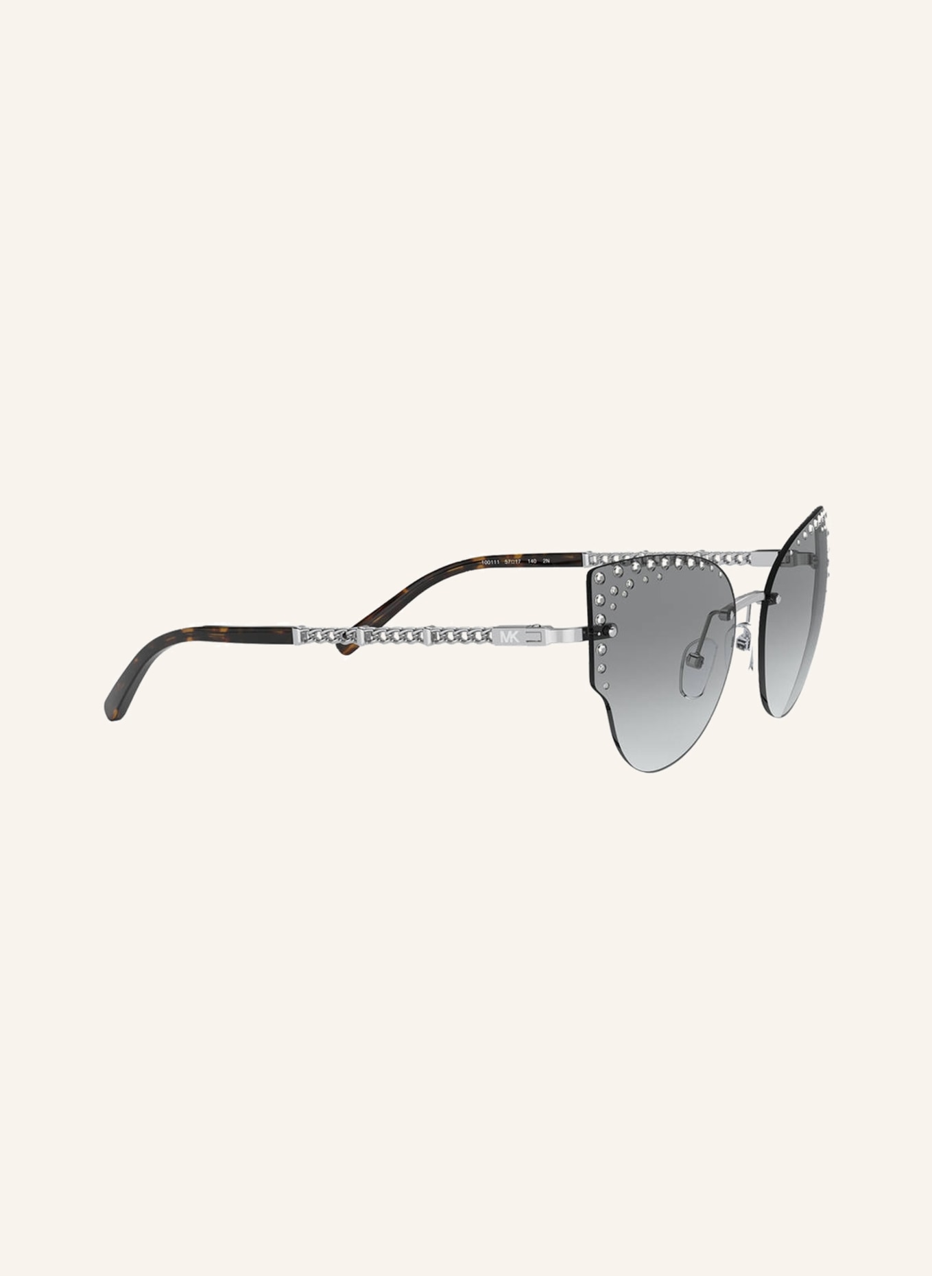 MICHAEL KORS Sunglasses MK1058B with decorative gem trim, Color: 100111 - SILVER/ GRAY GRADIENT (Image 3)