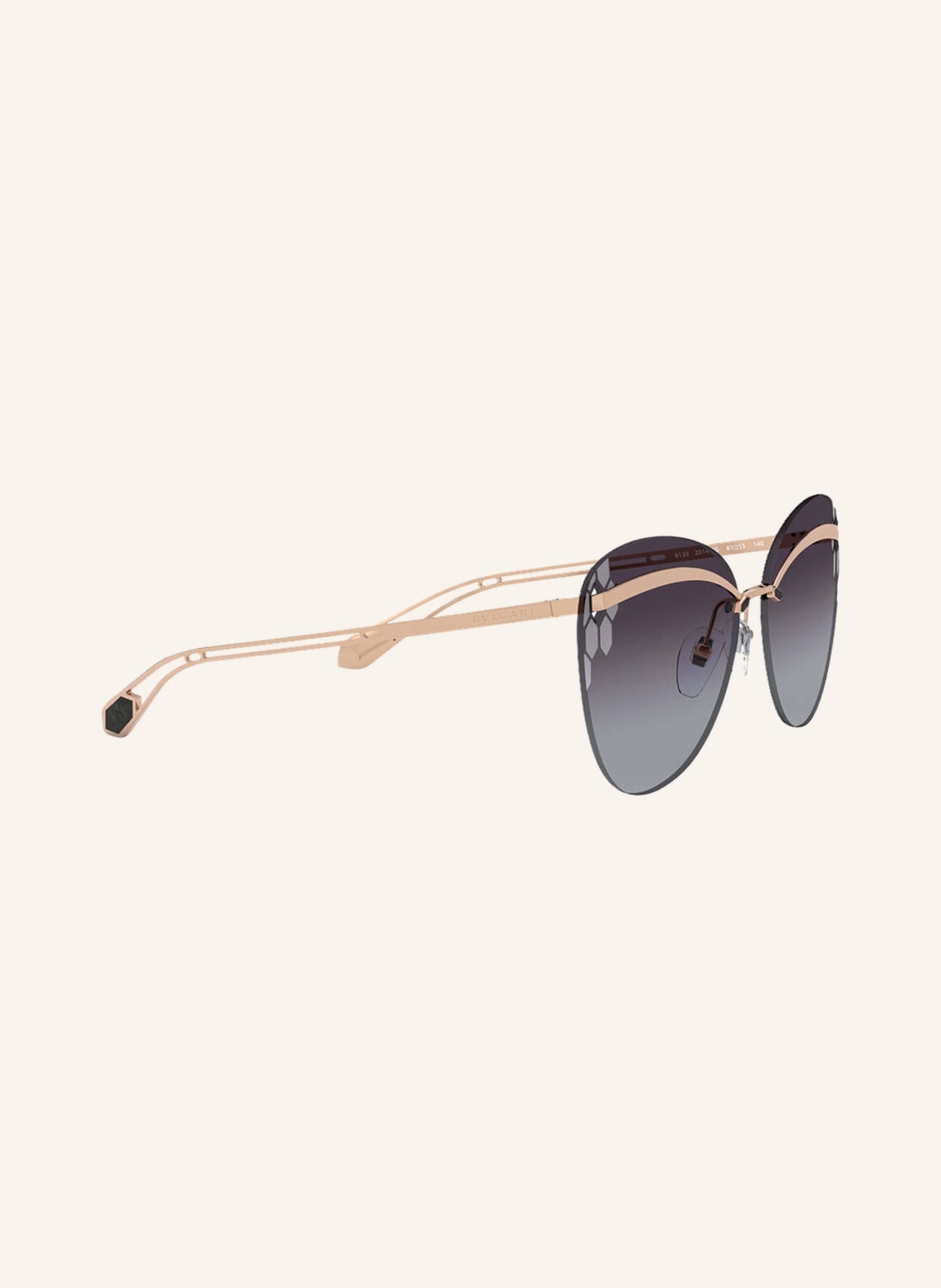 BVLGARI Sunglasses BV6130, Color: 20148G - GOLD/PURPLE GRADIENT (Image 3)