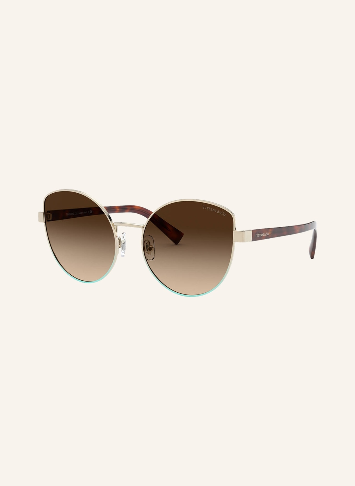TIFFANY & Co. Sunglasses TF 3068, Color: 61423B - GOLD/BROWN GRADIENT (Image 1)