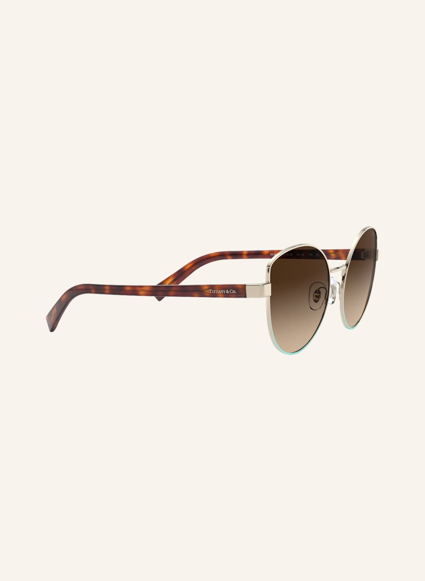 TIFFANY & Co. Sunglasses TF 3068, Color: 61423B - GOLD/BROWN GRADIENT (Image 3)