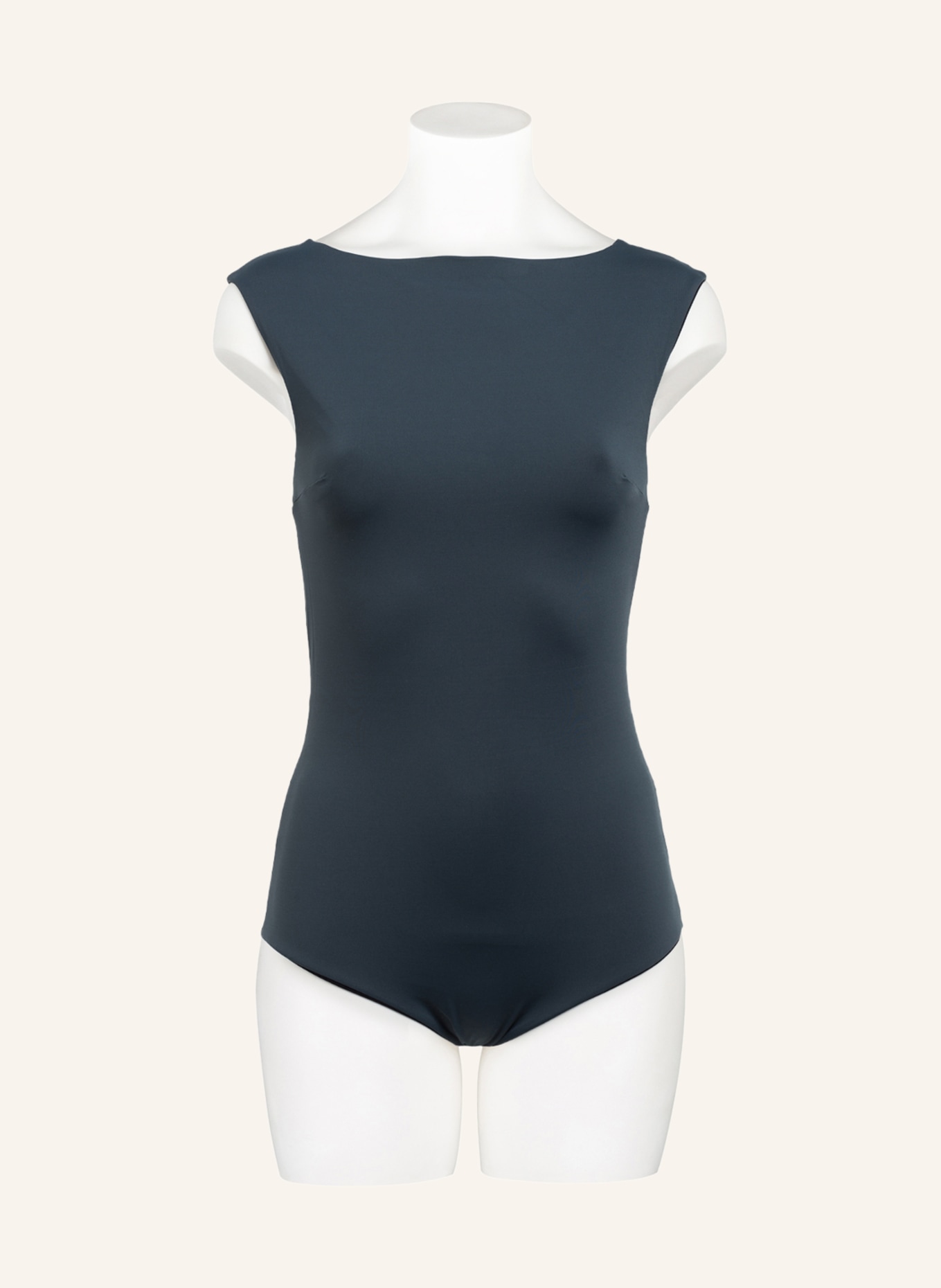 MYMARINI Swimsuit SEABODY reversible with UV protection 50+, Color: BLACK/ DARK GRAY/ CREAM (Image 2)