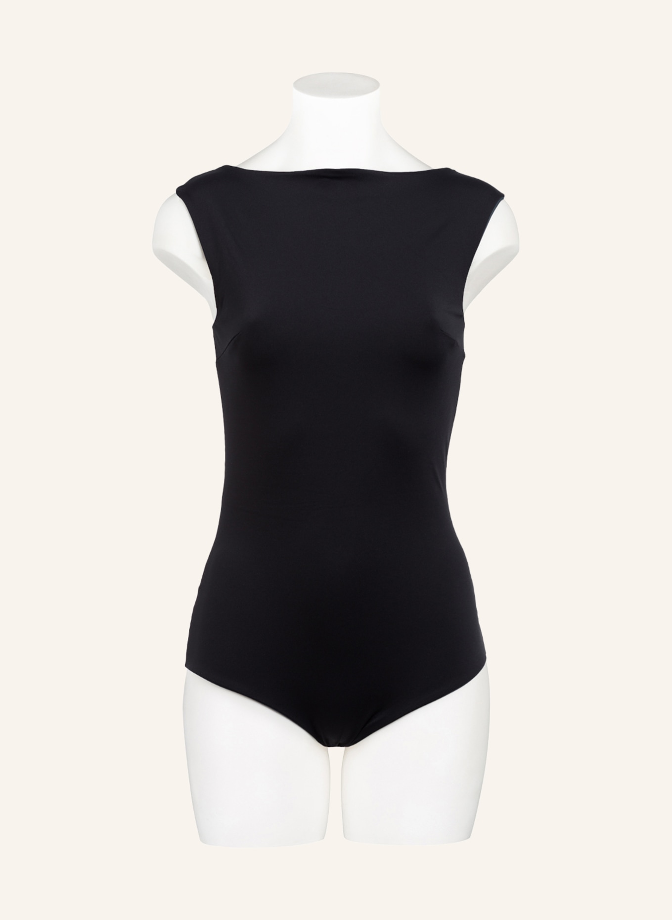 MYMARINI Swimsuit SEABODY reversible with UV protection 50+, Color: BLACK/ DARK GRAY/ CREAM (Image 3)
