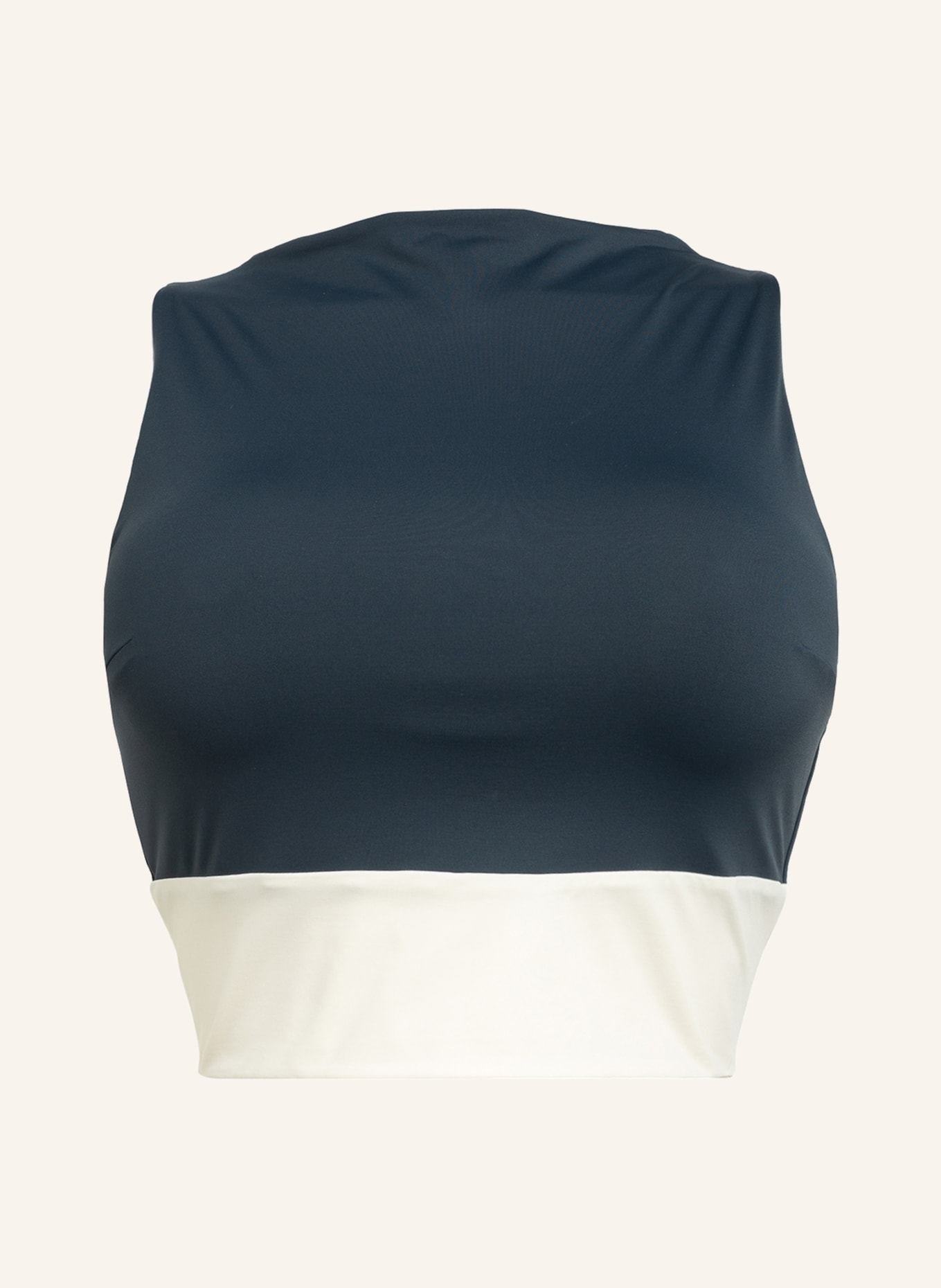 MYMARINI Bralette bikini top SURFTOP reversible , Color: BLACK/ DARK GRAY/ CREAM (Image 1)