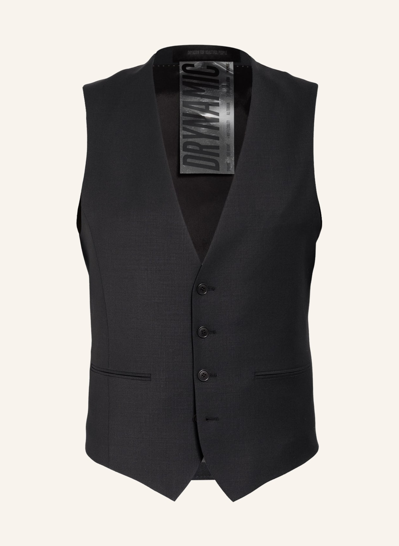 DRYKORN Suit waistcoat MALMO, Color: 1000 SCHWARZ (Image 1)