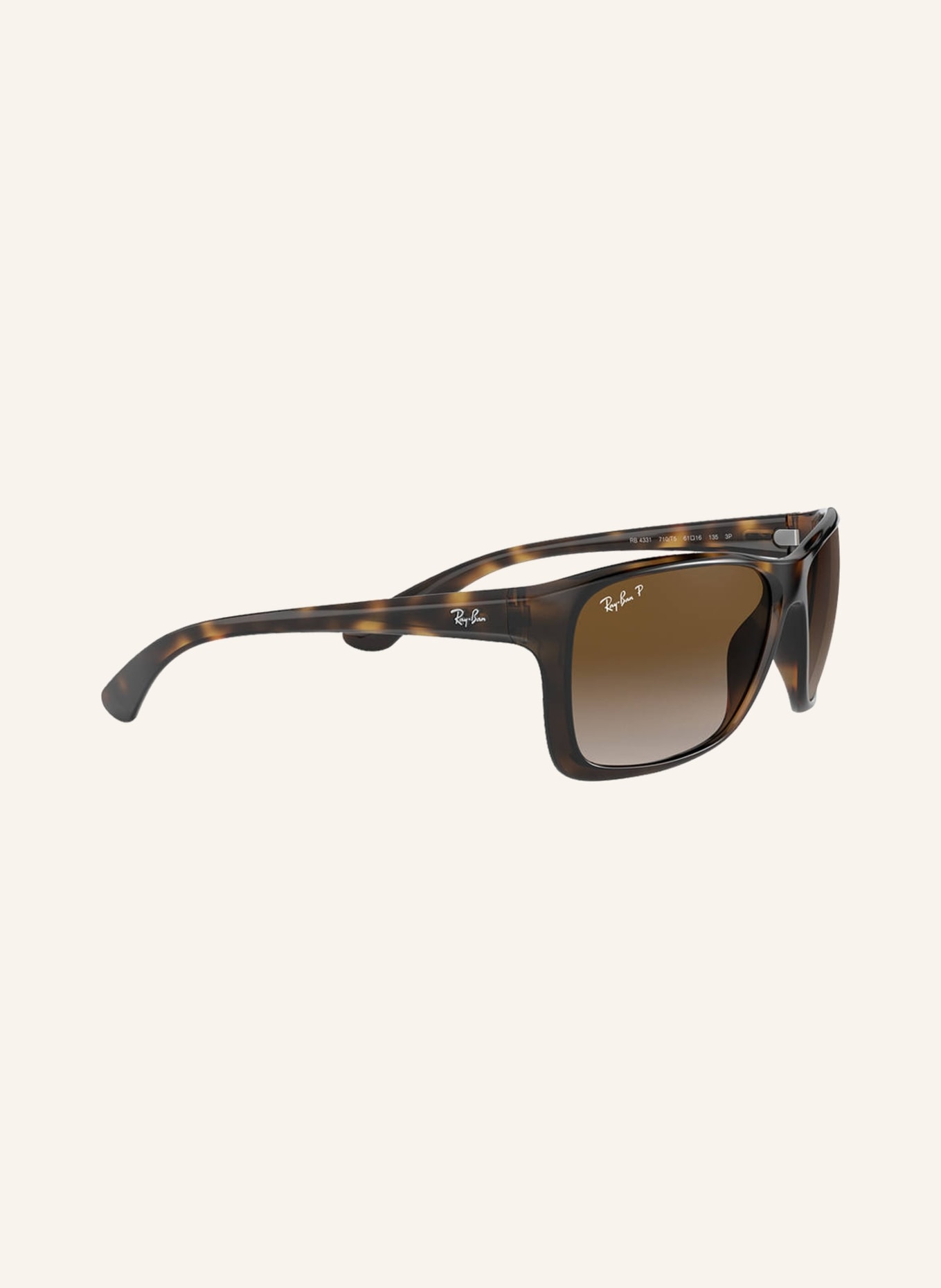 Ray-Ban Sunglasses RB4331, Color: 710/T5 - HAVANA/ BROWN POLARIZED (Image 3)
