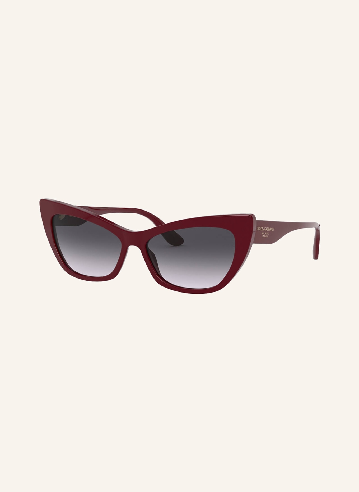 DOLCE & GABBANA Sunglasses DG 4370, Color: 30918G - DARK RED/GRAY GRADIENT (Image 1)