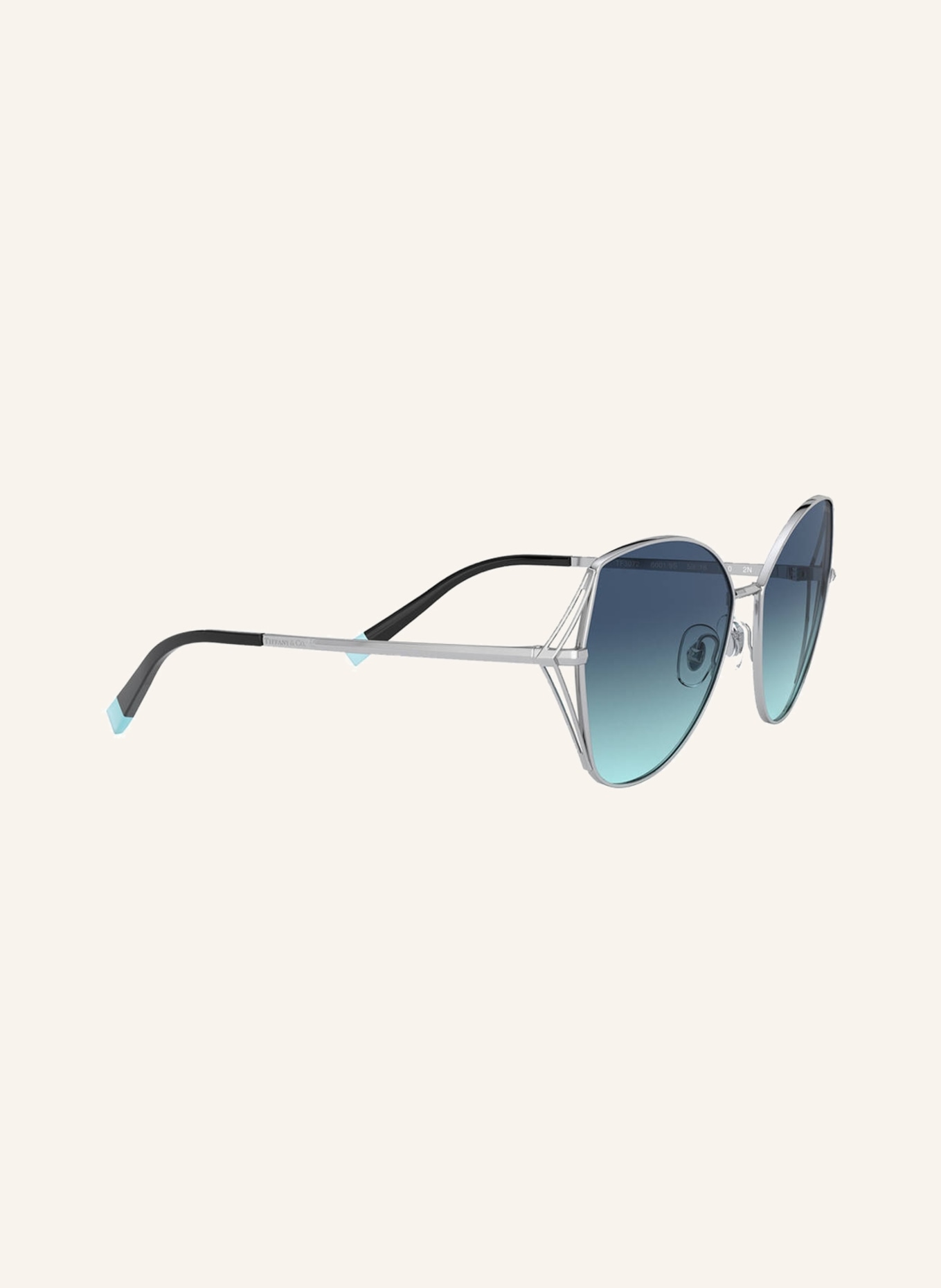 TIFFANY & Co. Sunglasses TF3072, Color: 60019S - SILVER/ BLUE GRADIENT (Image 3)