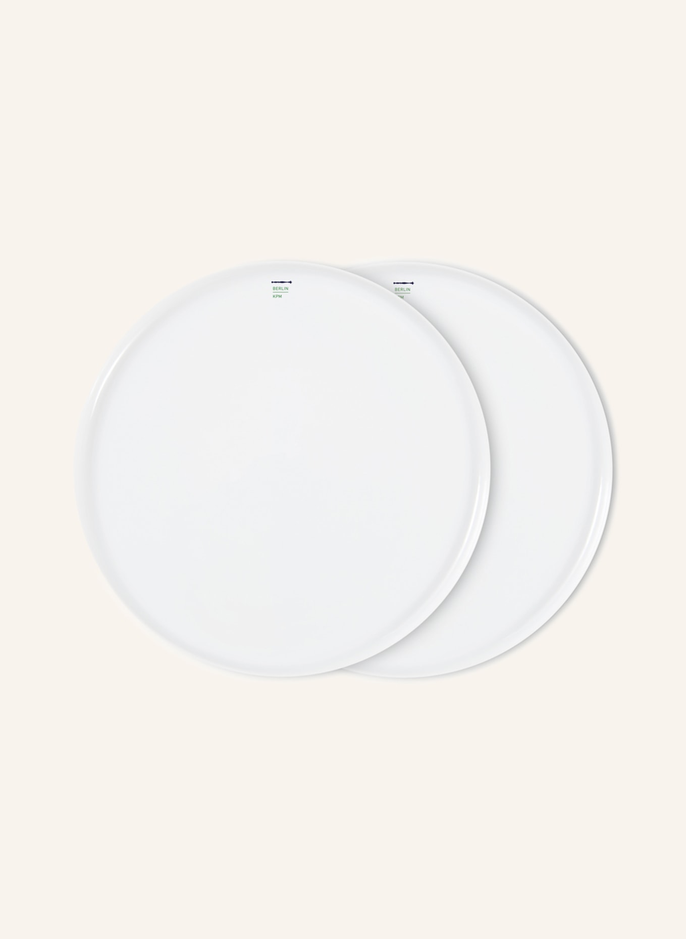 KPM 2 set of dinner plates LAB, Color: WHITE (Image 1)