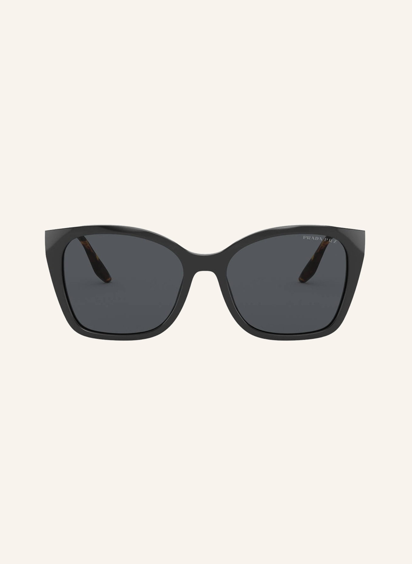 PRADA Sunglasses PR 12XS, Color: 1AB5Z1 - BLACK/ GRAY POLARIZED (Image 2)
