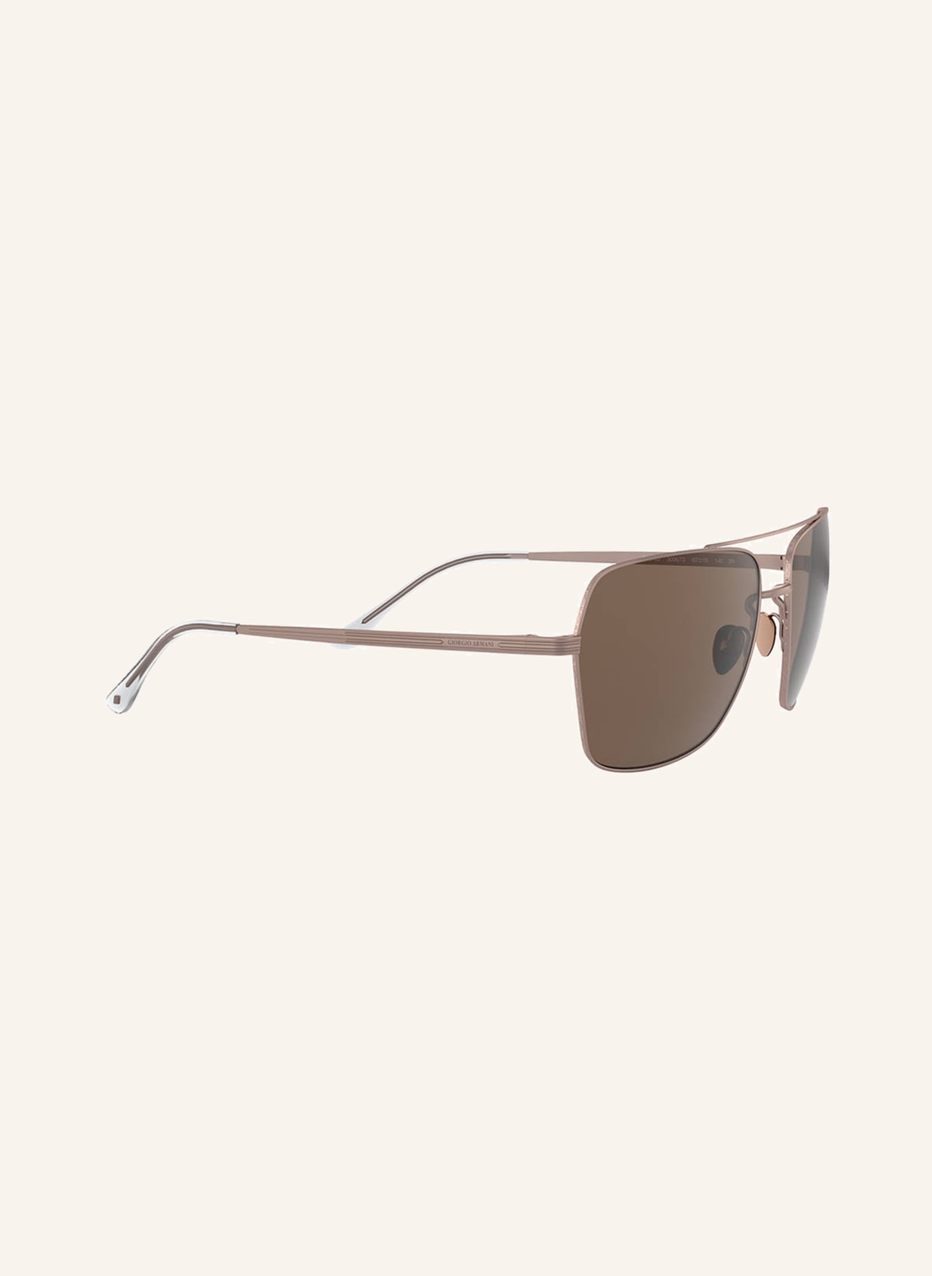 EMPORIO ARMANI Sunglasses AR6105    , Color: 300673 - MATTE SILVER/BROWN (Image 3)
