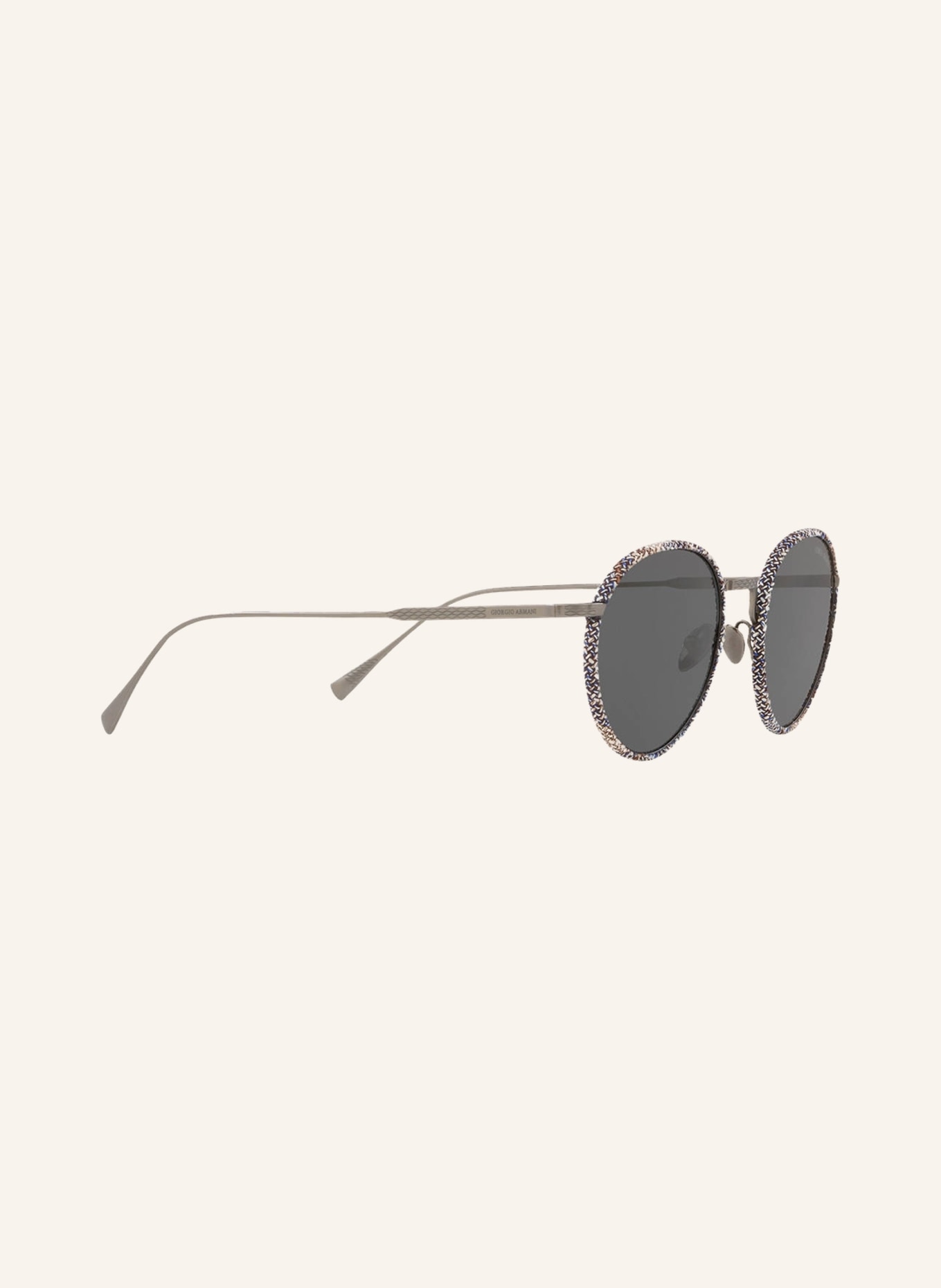 EMPORIO ARMANI Round sunglasses, Color: 300387 BLACK/ WHITE/ GRAY (Image 3)