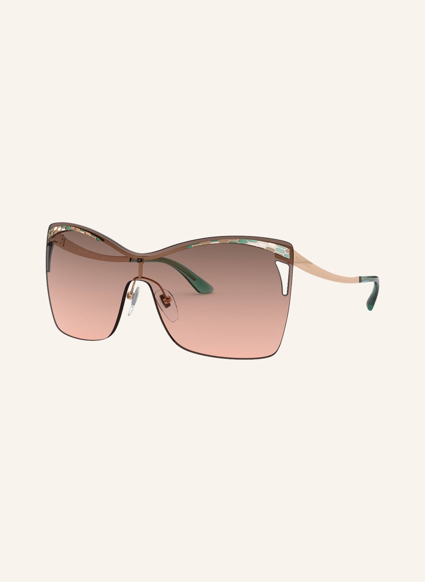 BVLGARI Sunglasses BV6138, Color: 201413 - ROSÉ/ROSÉ GRADIENT (Image 1)