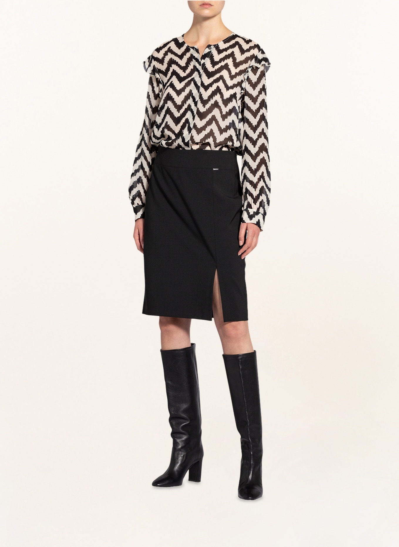 MARC AUREL Skirt, Color: BLACK (Image 2)