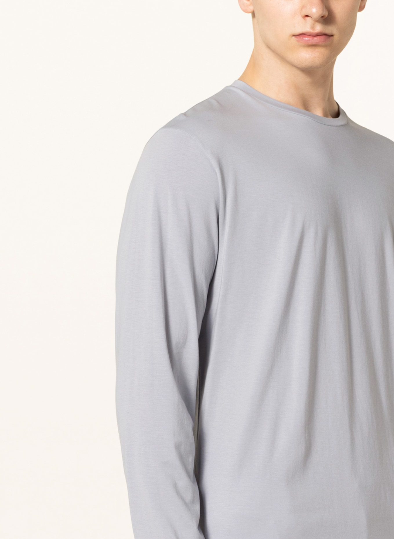 Stefan Brandt Longsleeve ENNO: HELLGRAU