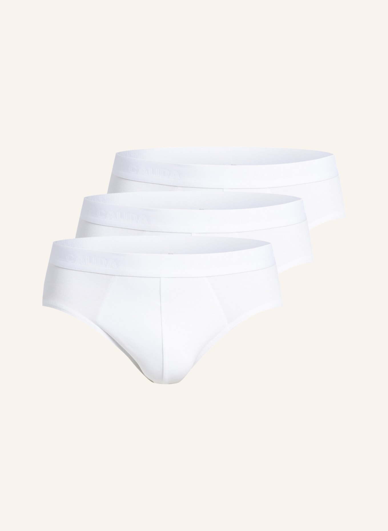 CALIDA 3-pack briefs NATURAL BENEFIT, Color: WHITE (Image 1)