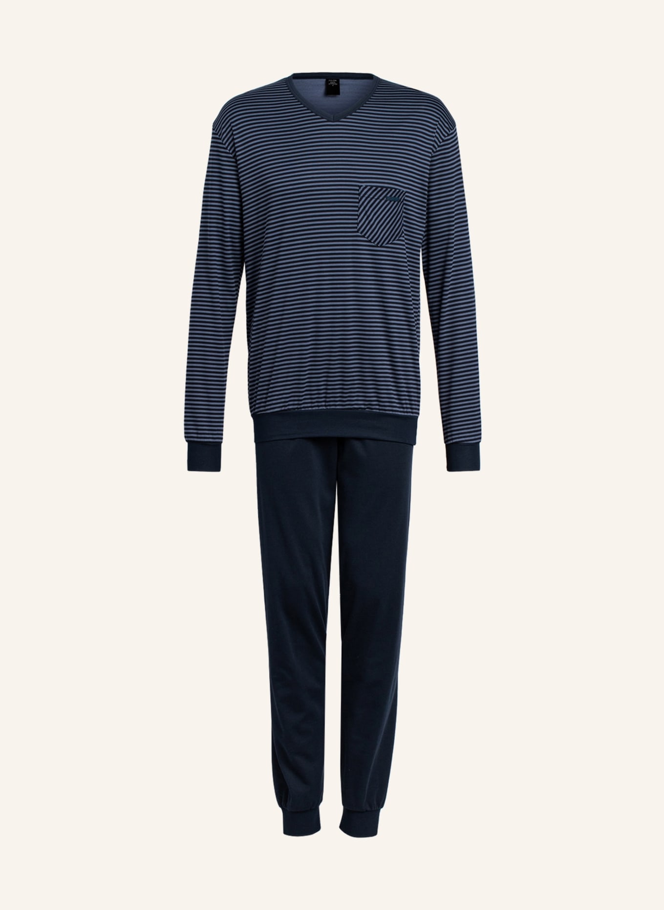 CALIDA Schlafanzug RELAX STREAMLINE, Farbe: DUNKELBLAU/ HELLBLAU (Bild 1)