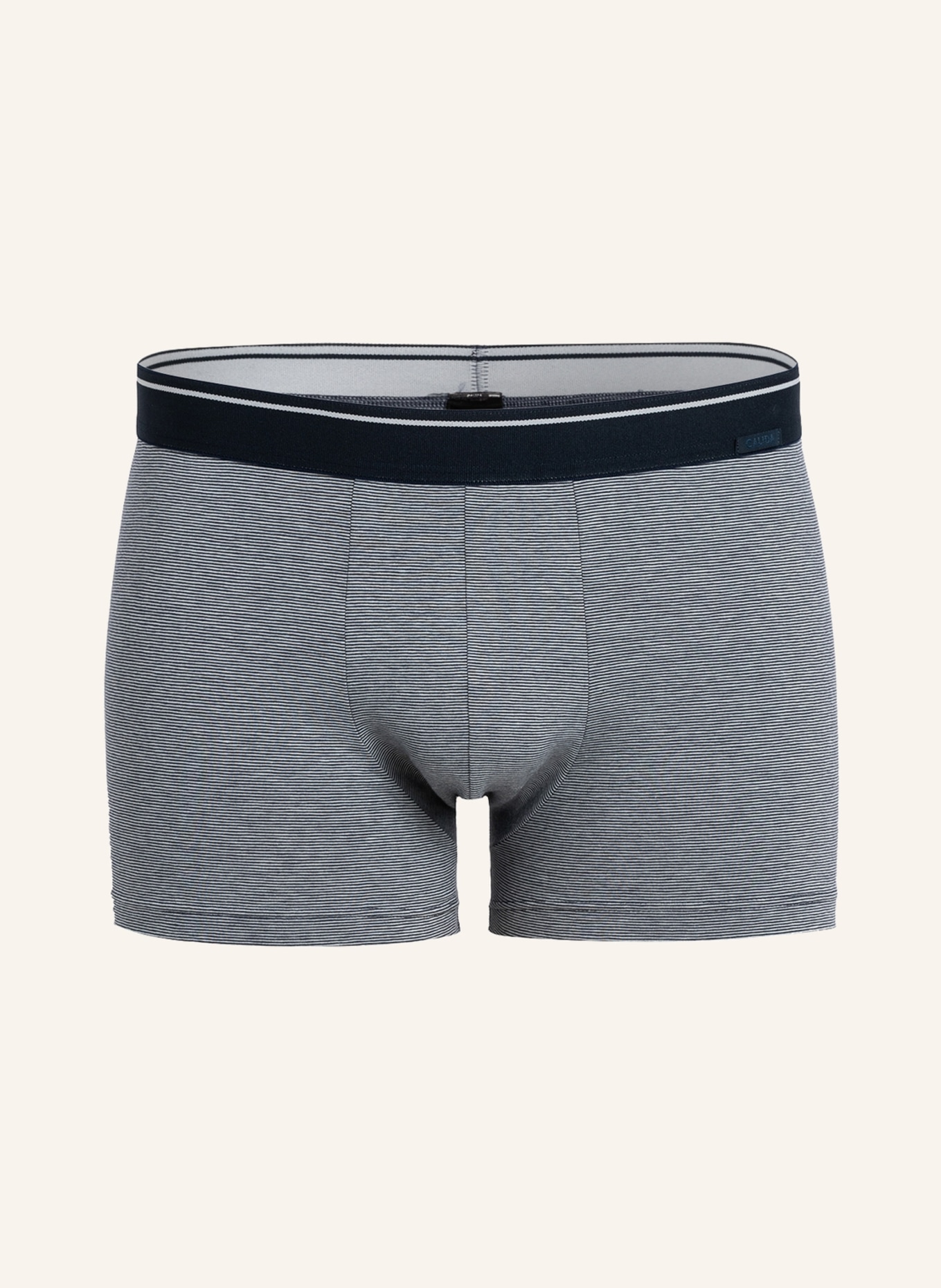 CALIDA Boxer shorts COTTON STRETCH , Color: GRAY/DARK BLUE STRIPED (Image 1)
