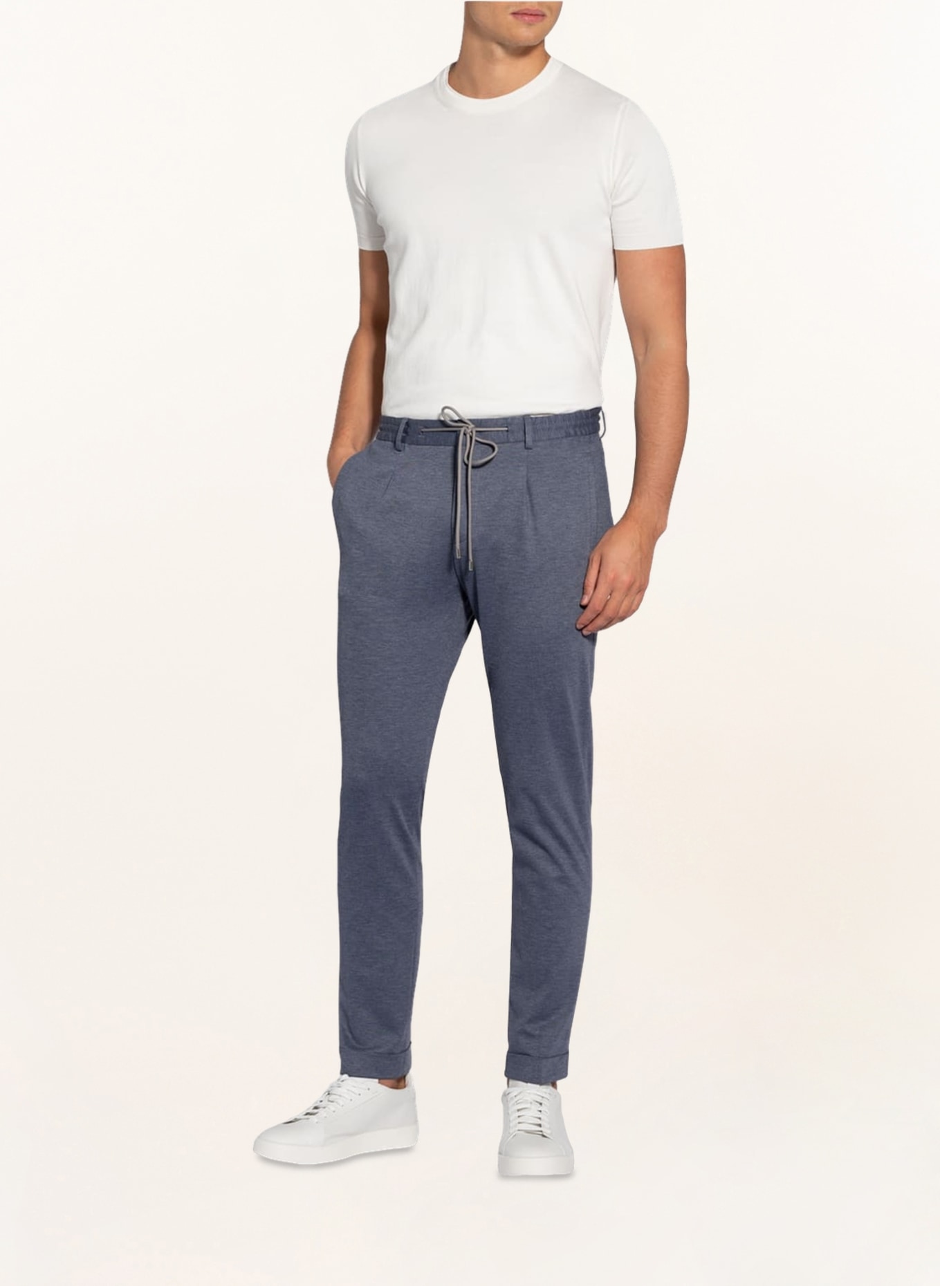 BALDESSARINI Spodnie garniturowe CROSS slim fit, Kolor: 6214 Dark Denim (Obrazek 3)