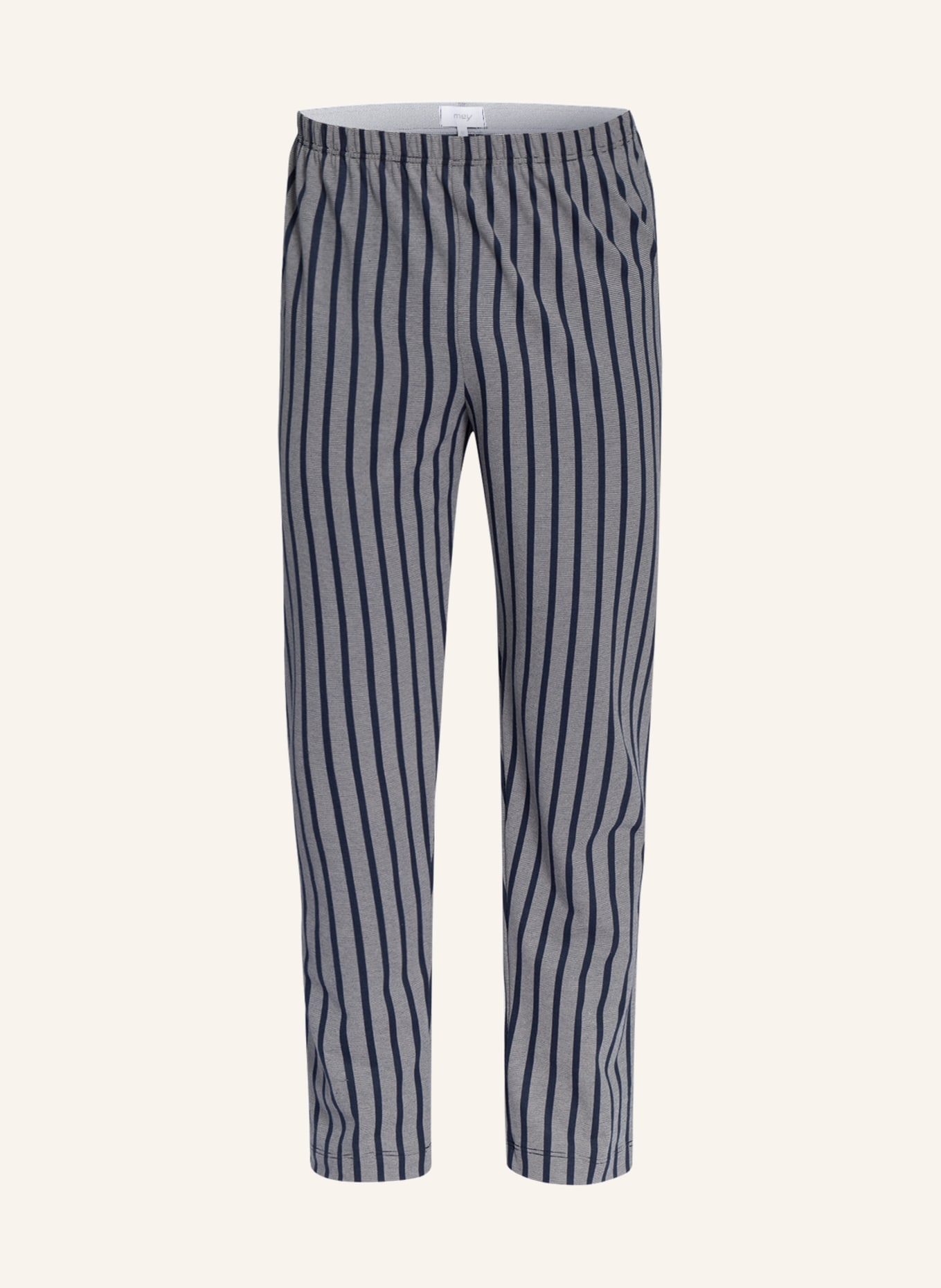 mey Pajama pants series CLUB COLL., Color: DARK BLUE/ WHITE STRIPED (Image 1)