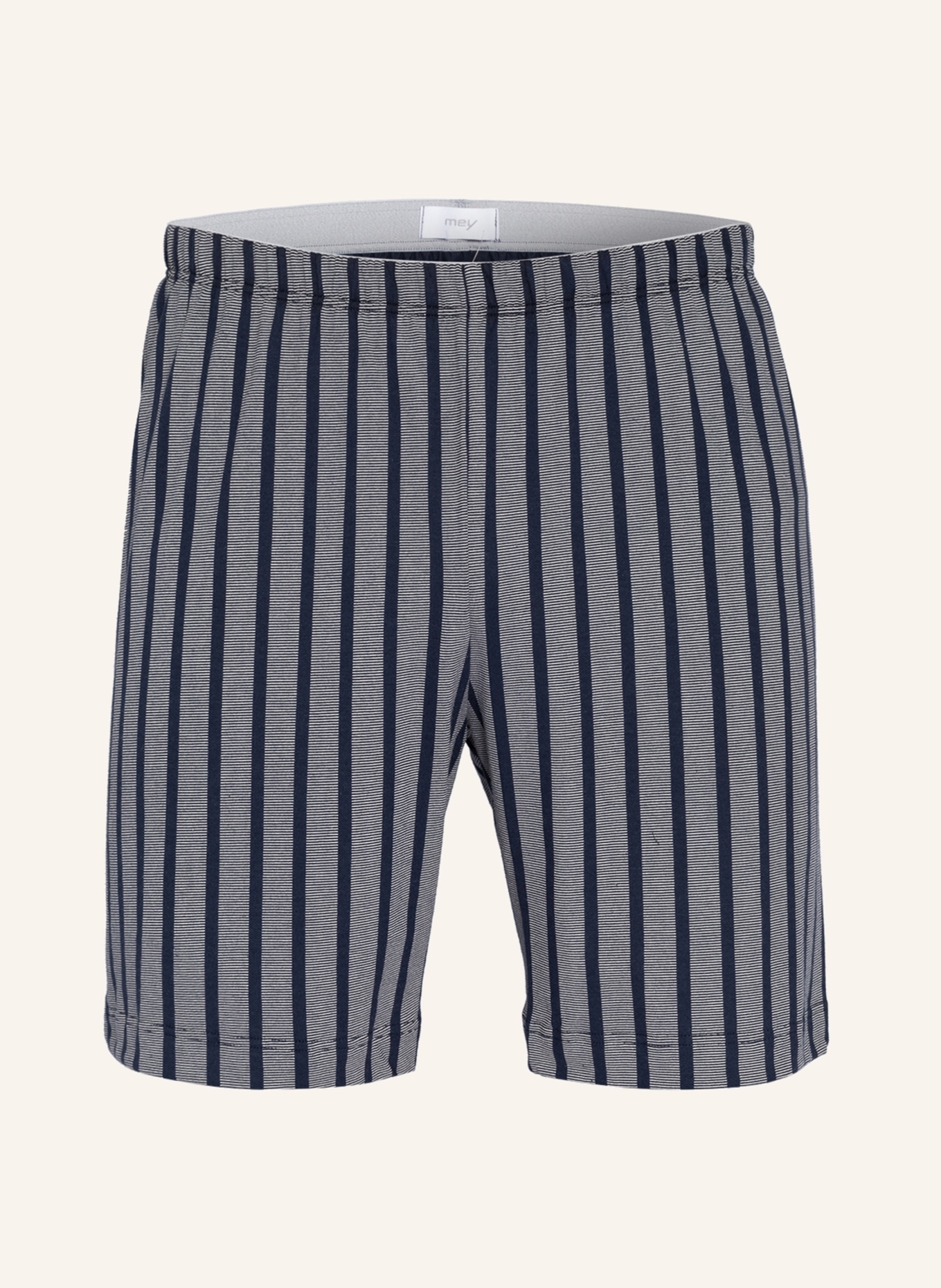 mey Pajama shorts series CLUB COLL., Color: DARK BLUE/ WHITE STRIPED (Image 1)