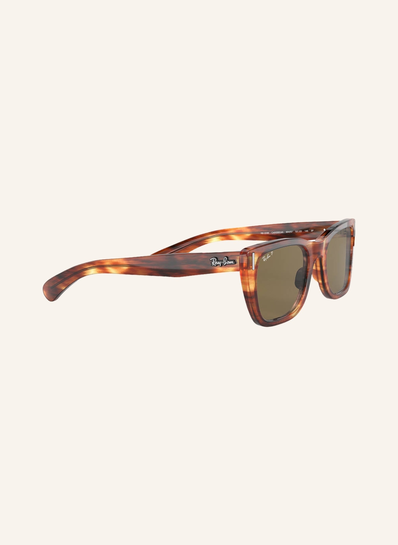 Ray-Ban Sunglasses RB2248 CARIBBEAN, Color: 954/57 - HAVANNA/BROWN POLARIZED (Image 3)