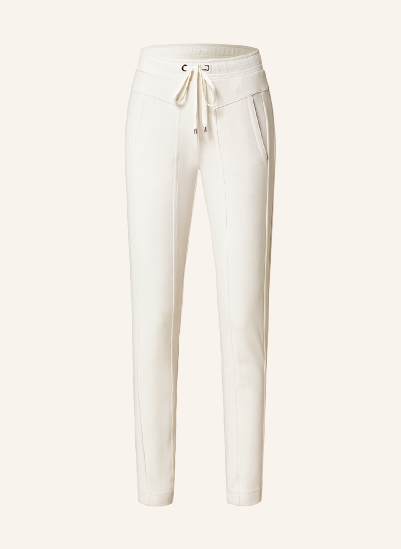 CAMBIO Trousers JORDEN in jogger style , Color: CREAM(Image null)