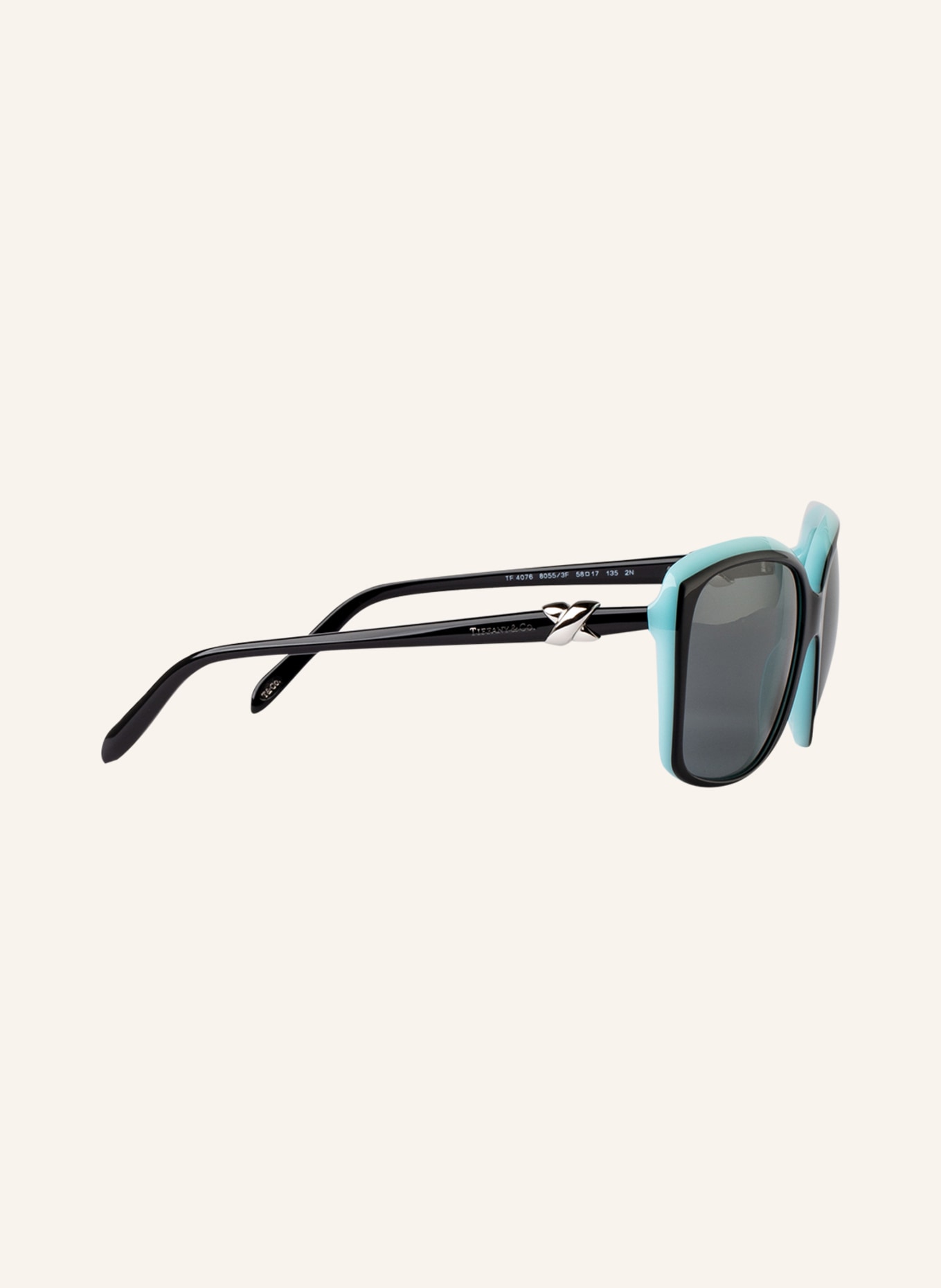 TIFFANY & Co. Sunglasses TF4076, Color: 80553 F - BLACK/ BLACK (Image 4)