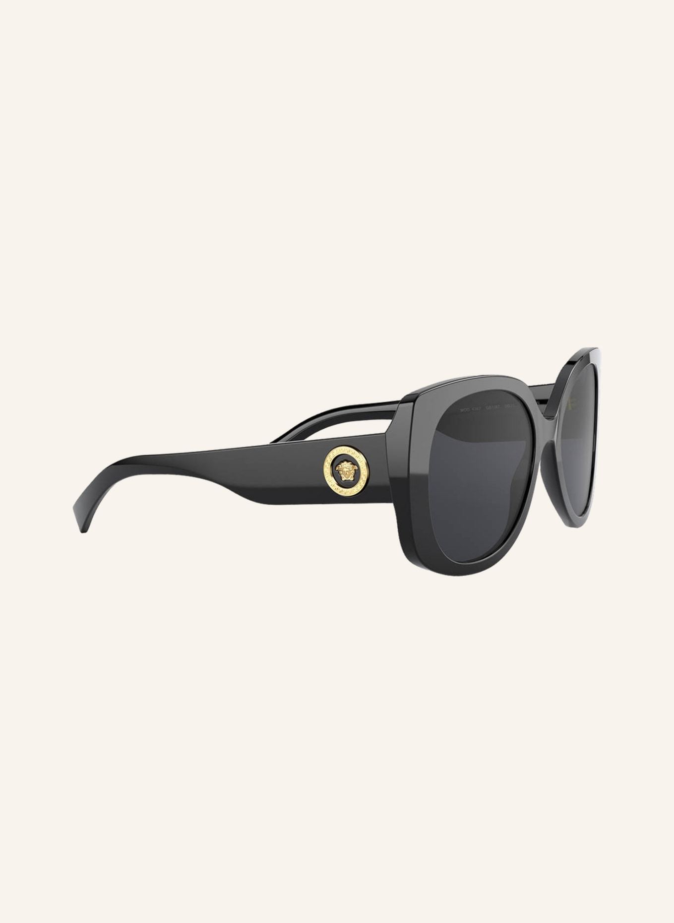 VERSACE Sunglasses VE4387, Color: GB1/87 - BLACK/ GRAY (Image 3)