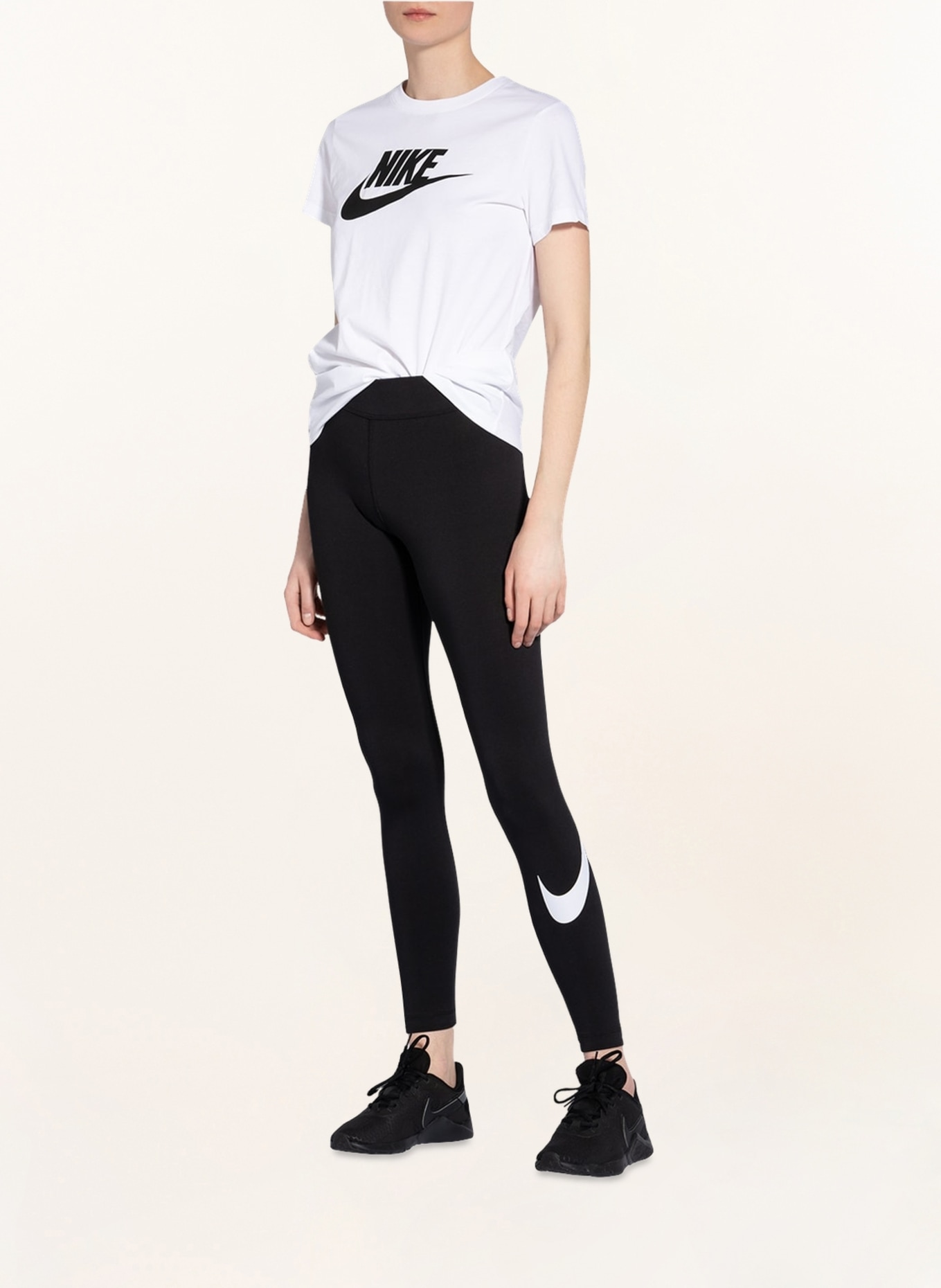 Nike Tights SPORTSWEAR ESSENTIAL, Color: BLACK/ WHITE (Image 2)