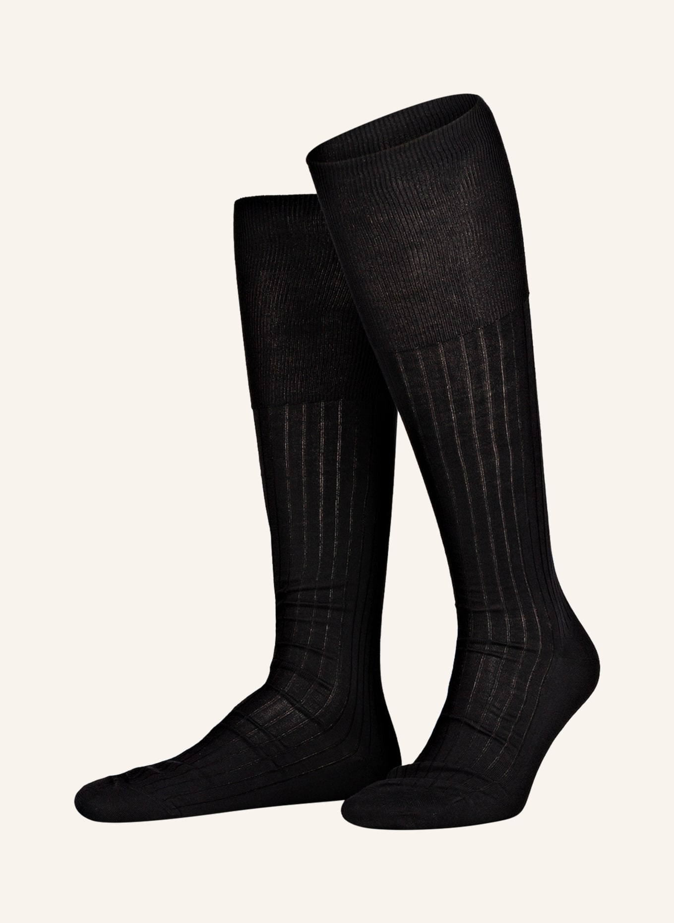 FALKE Knee socks LUXURY NO. 13, Color: 3000 BLACK (Image 1)