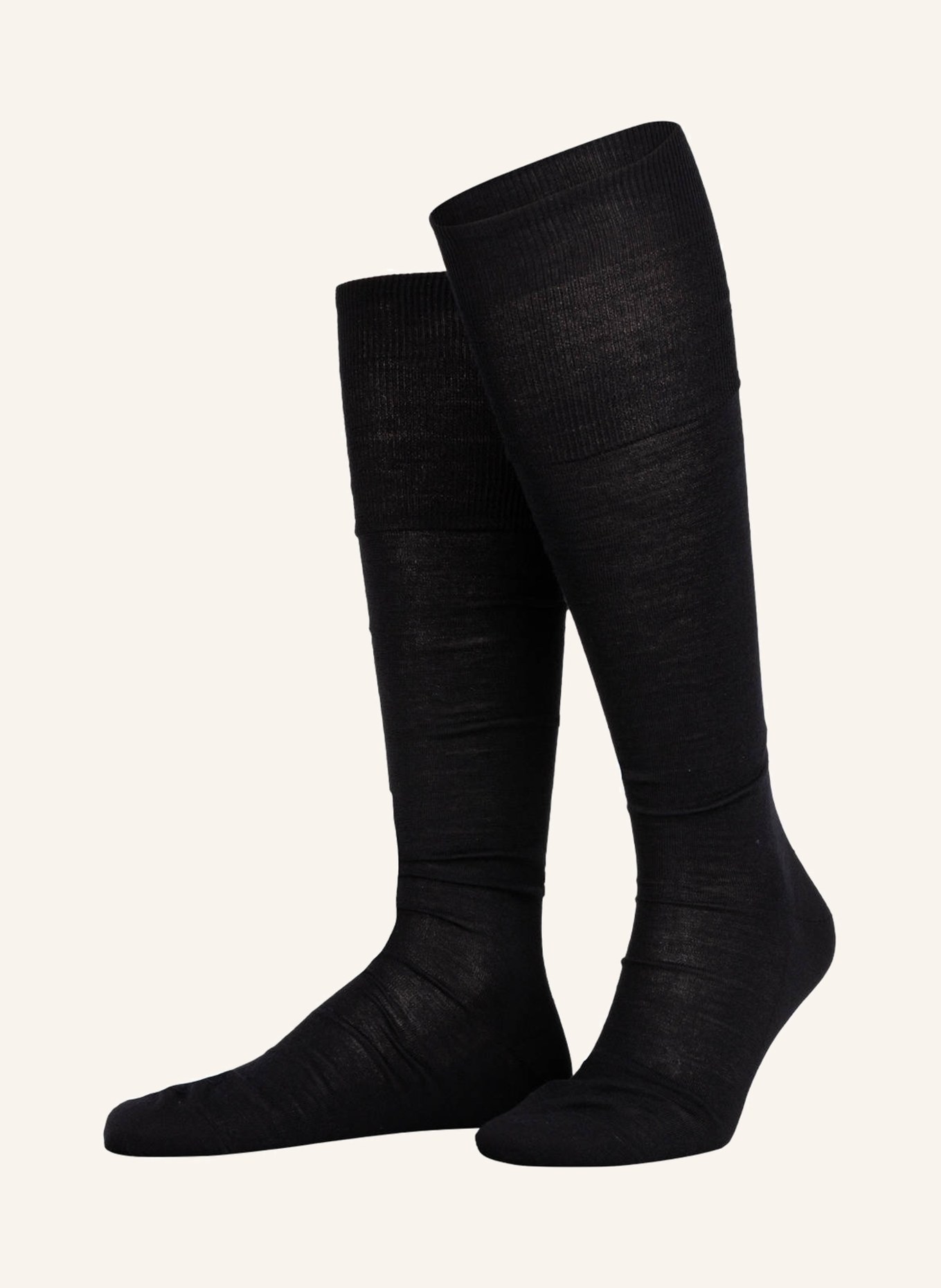 FALKE Knee socks LUXURY NO. 6, Color: 3000 BLACK (Image 1)