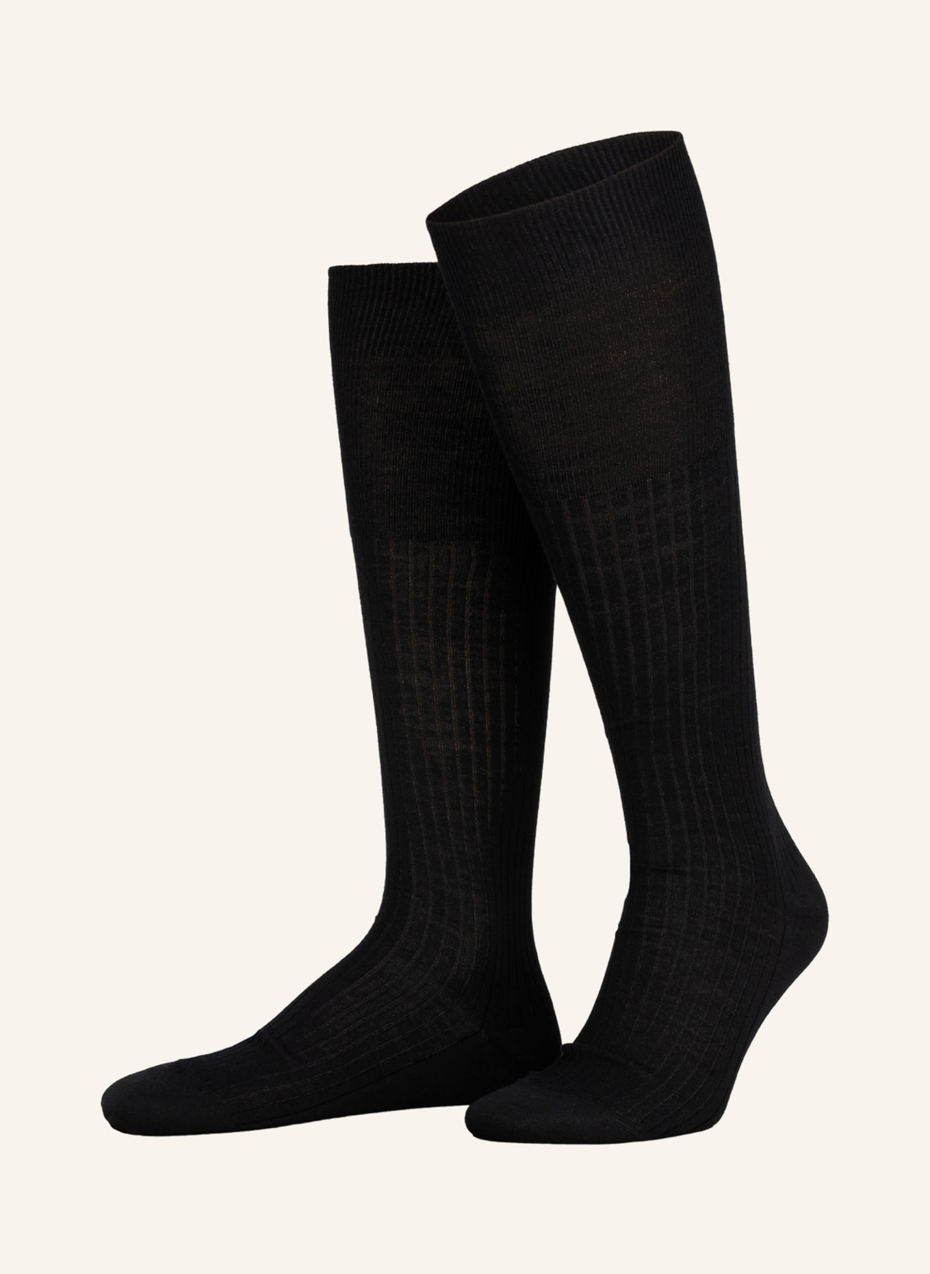 FALKE Knee socks LUXURY NO. 7, Color: 3000 BLACK (Image 1)