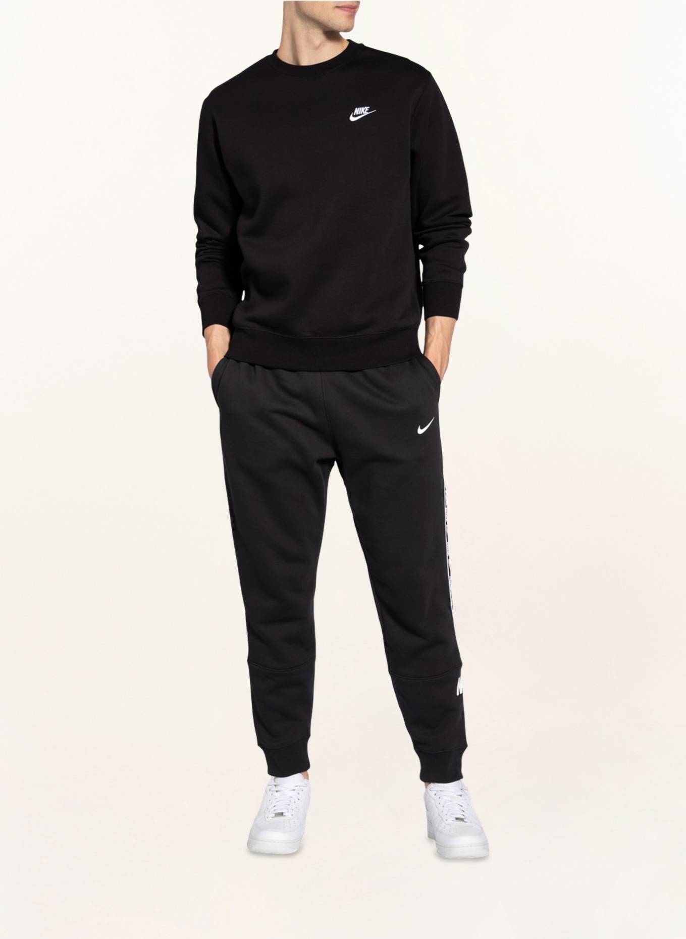 Nike Sweatshirt SPORTSWEAR CLUB, Color: BLACK (Image 2)