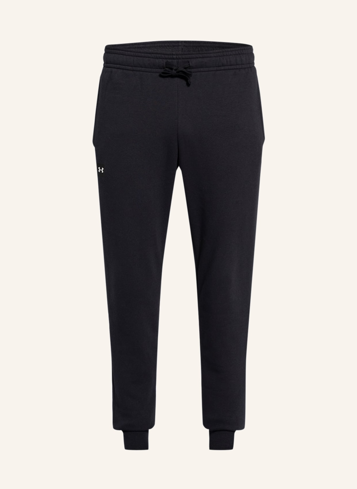 UNDER ARMOUR Sweatpants RIVAL, Color: BLACK (Image 1)