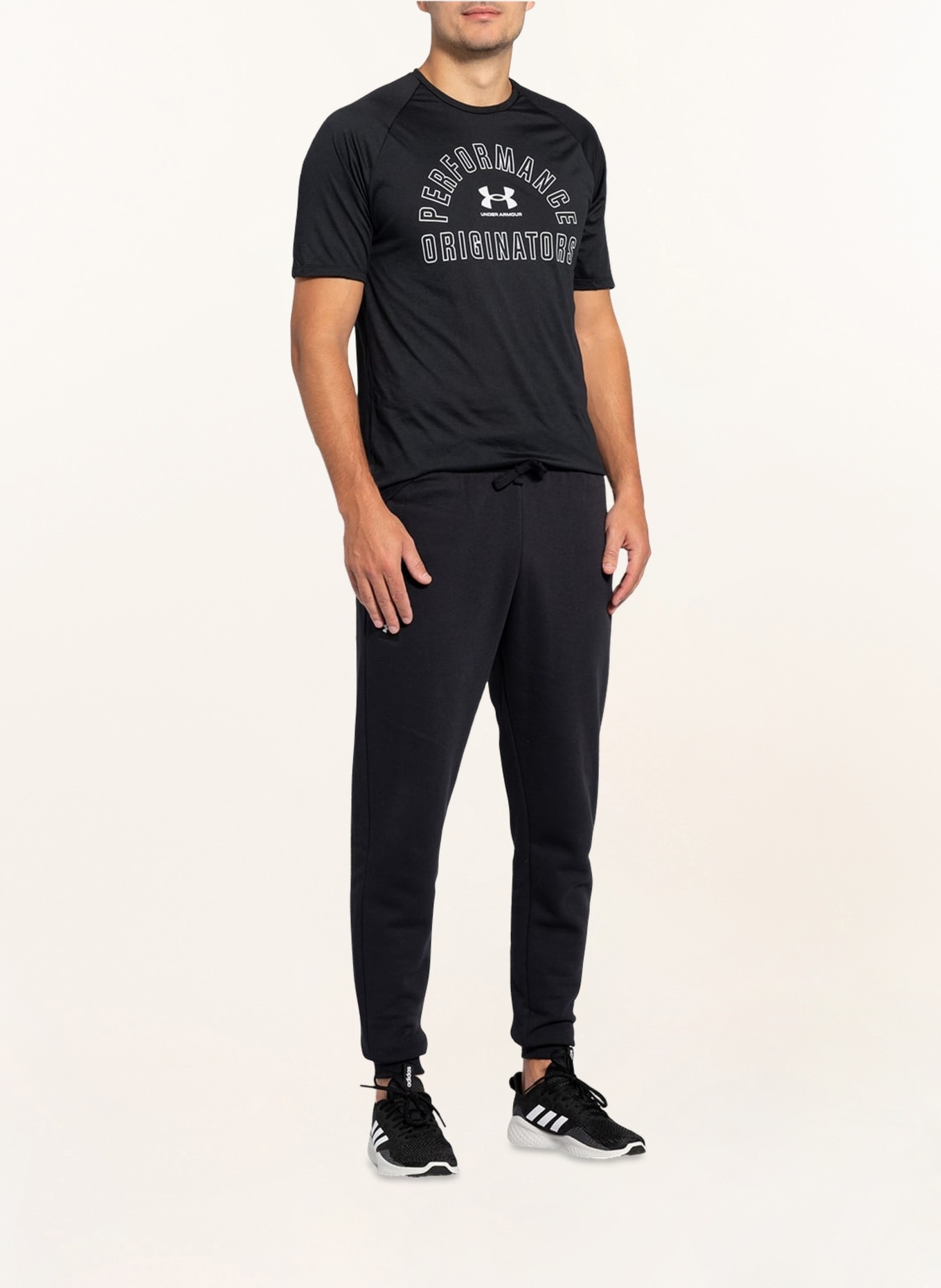 UNDER ARMOUR Sweatpants RIVAL, Color: BLACK (Image 2)