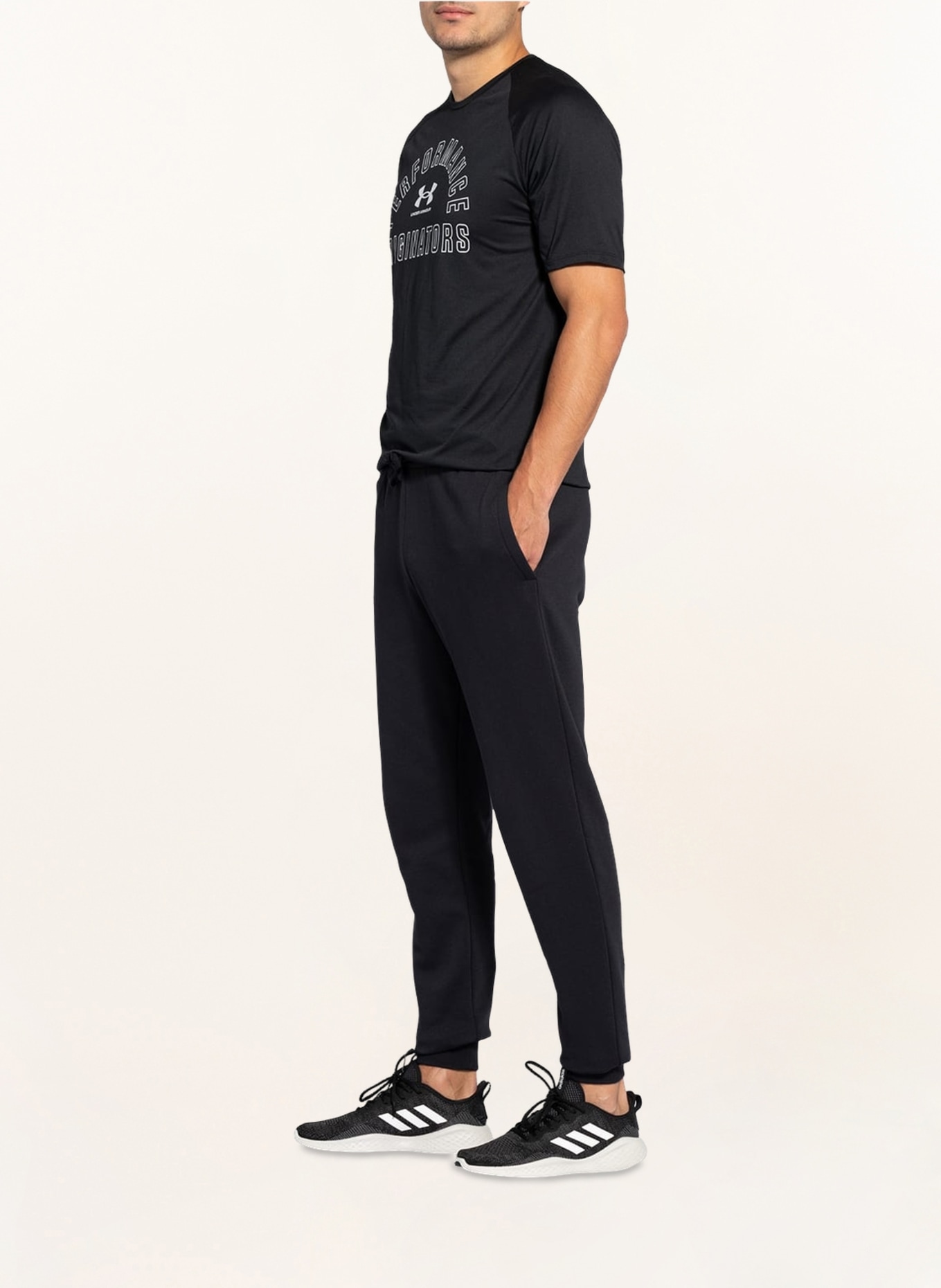 UNDER ARMOUR Sweatpants RIVAL, Color: BLACK (Image 4)