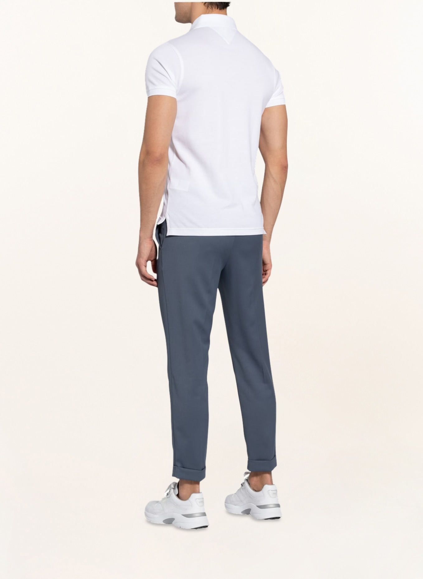TOMMY HILFIGER Piqué polo shirt slim fit, Color: WHITE (Image 4)