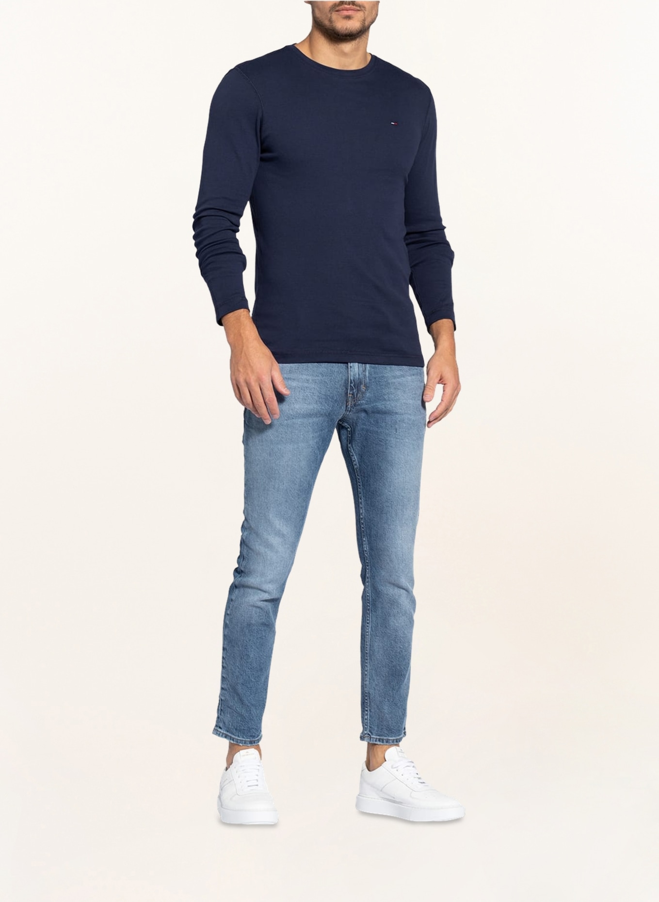 TOMMY JEANS Longsleeve: DUNKELBLAU