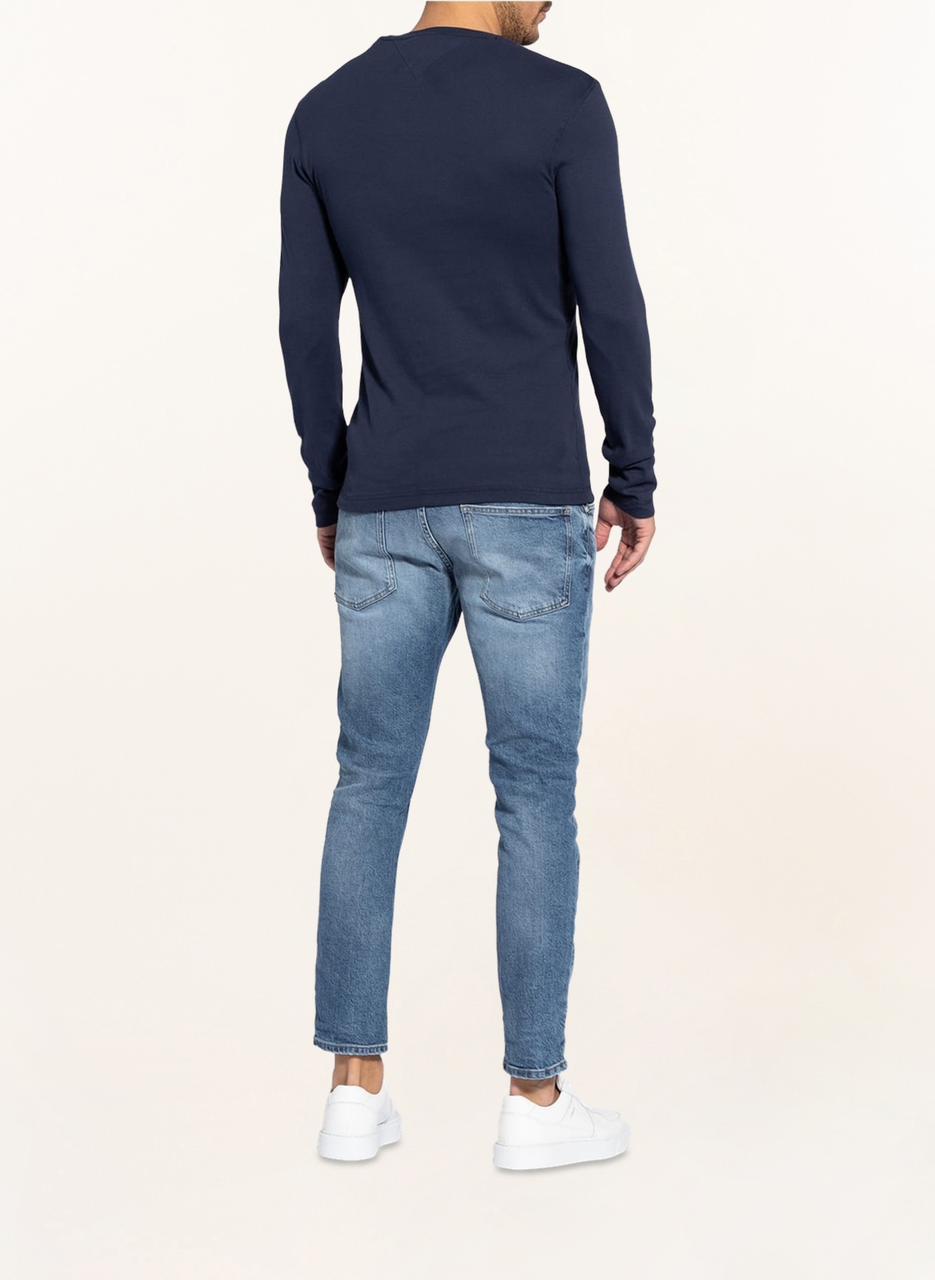 TOMMY JEANS Longsleeve: DUNKELBLAU