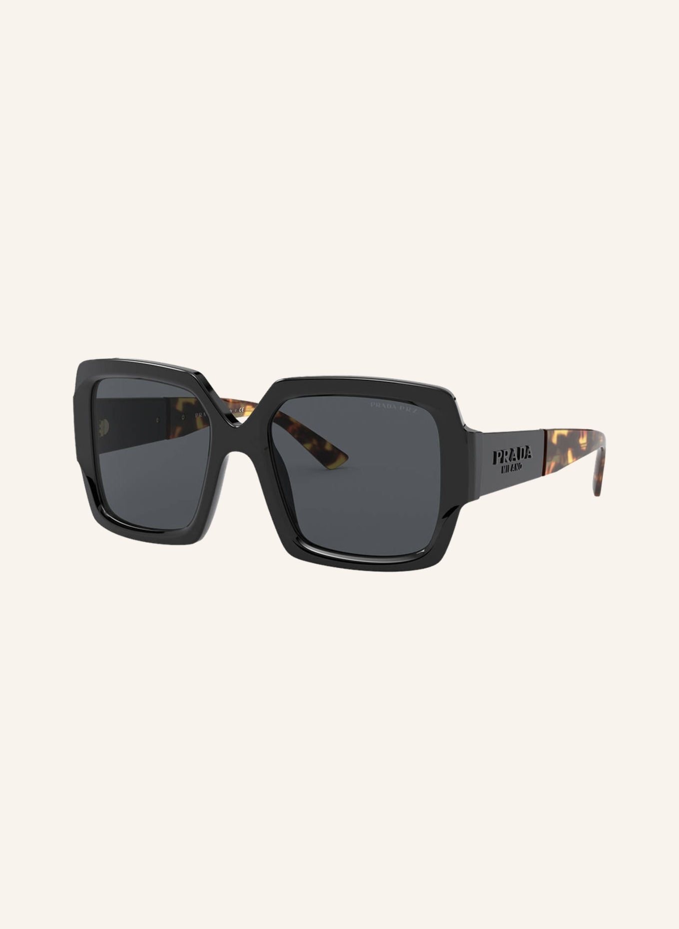 PRADA Sunglasses PR 21XS, Color: 1AB5Z1 - BLACK/DARK GRAY (Image 1)
