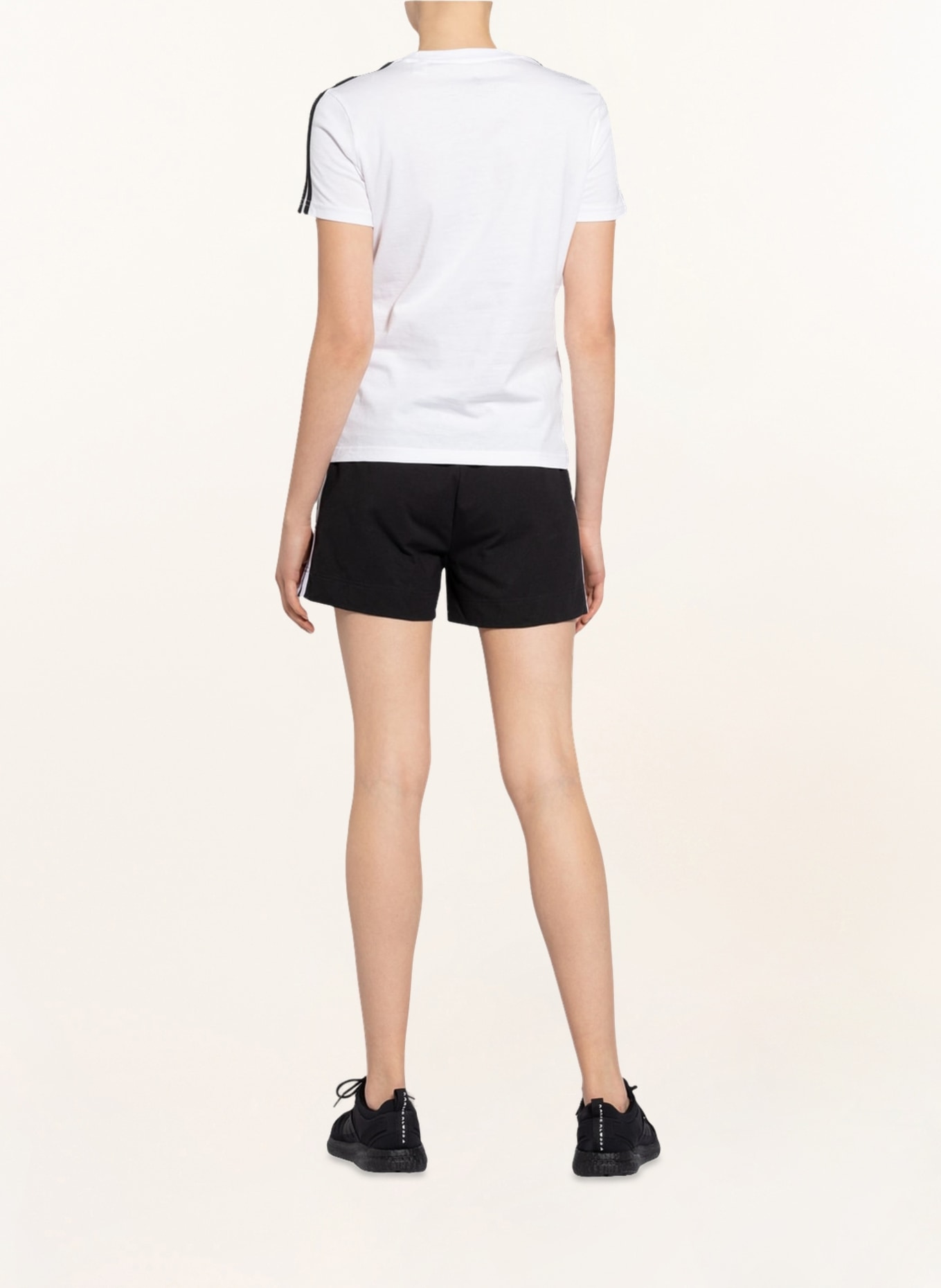 adidas T-shirt LOUNGEWEAR ESSENTIALS, Color: WHITE/ BLACK (Image 3)