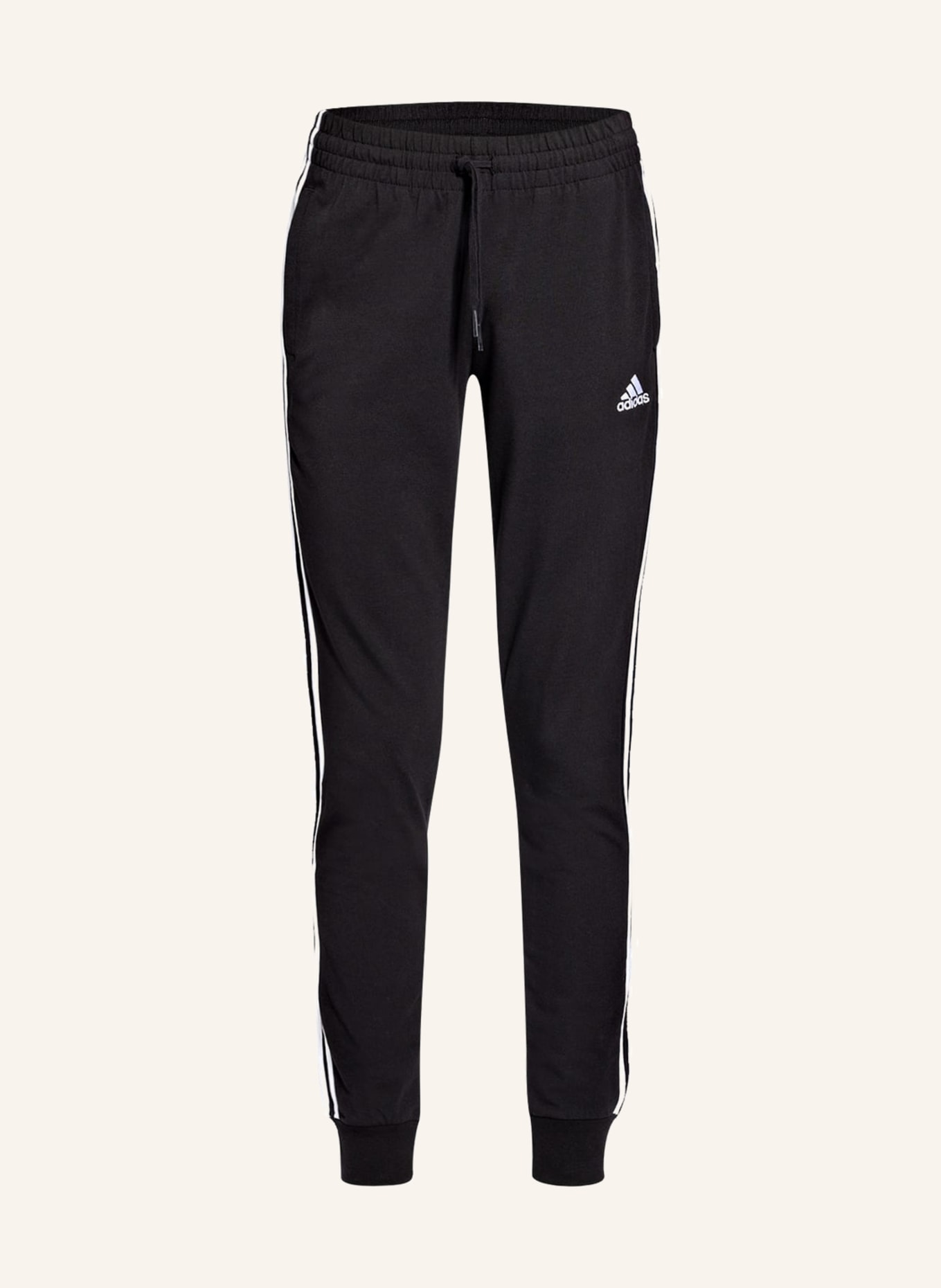 adidas Training pants ESSENTIALS, Color: BLACK/ WHITE (Image 1)