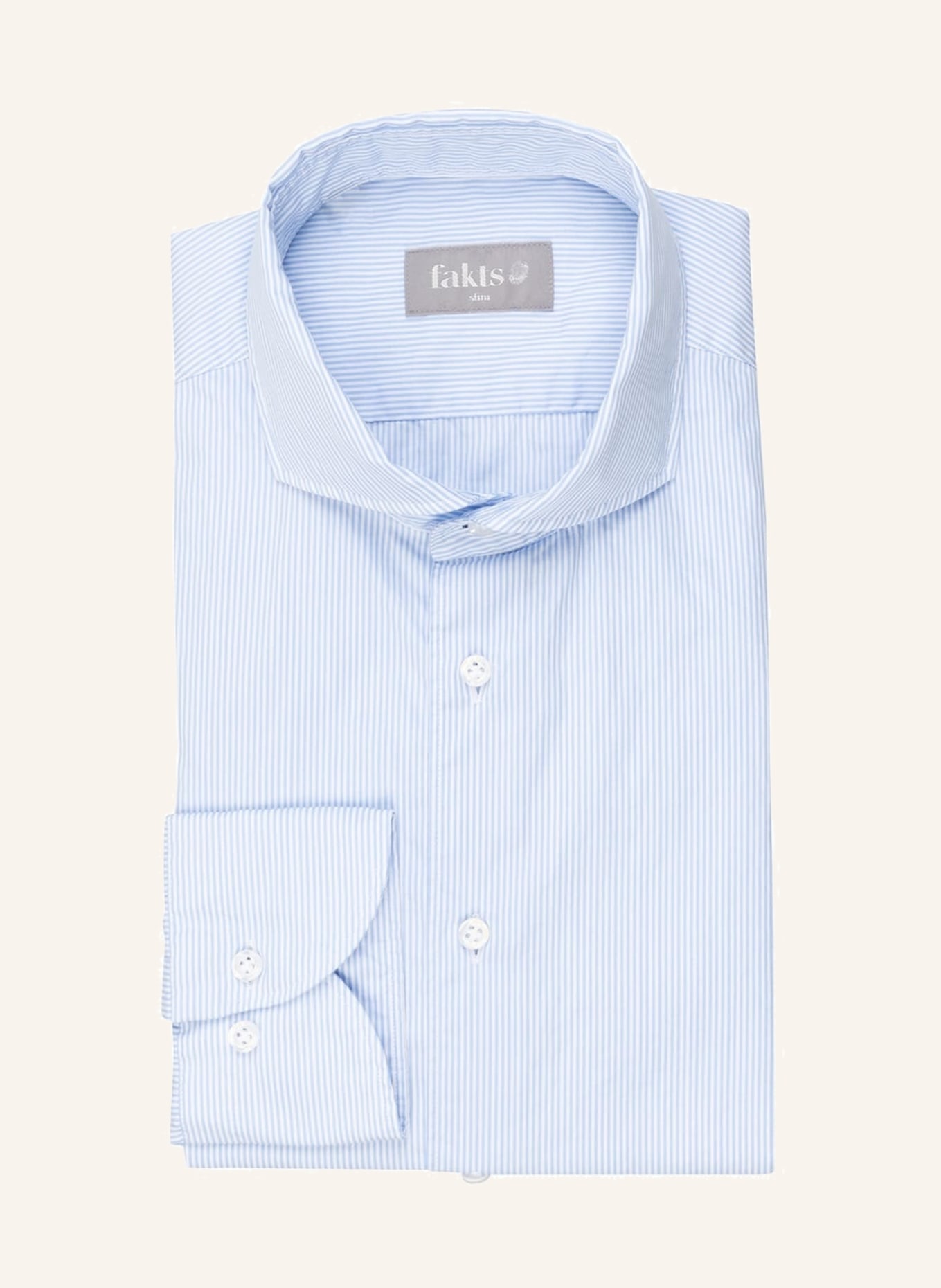 fakts Shirt LUCA slim fit, Color: LIGHT BLUE/ WHITE (Image 1)